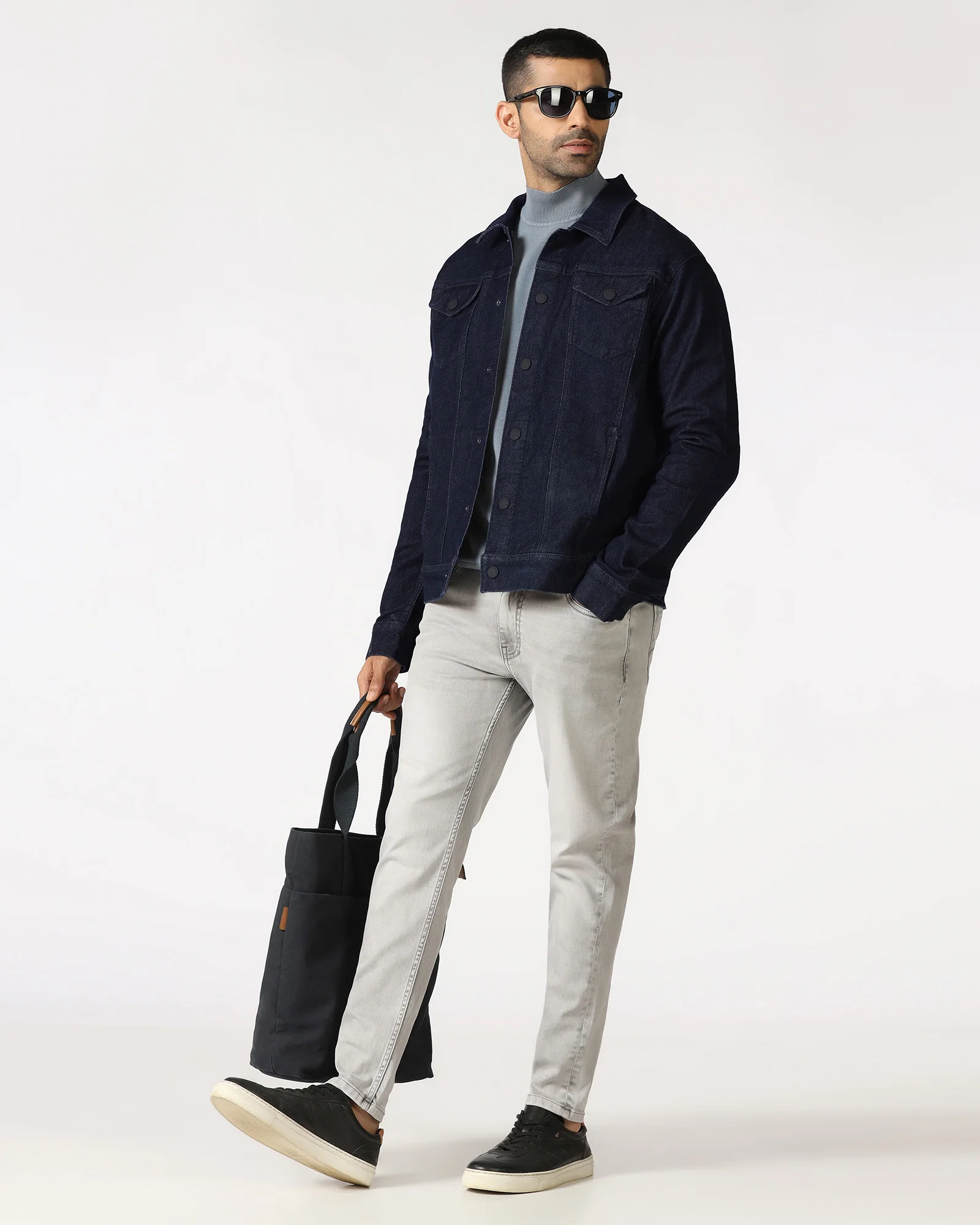 Indigo Denim Trucker Jacket - Emeri - Image 7