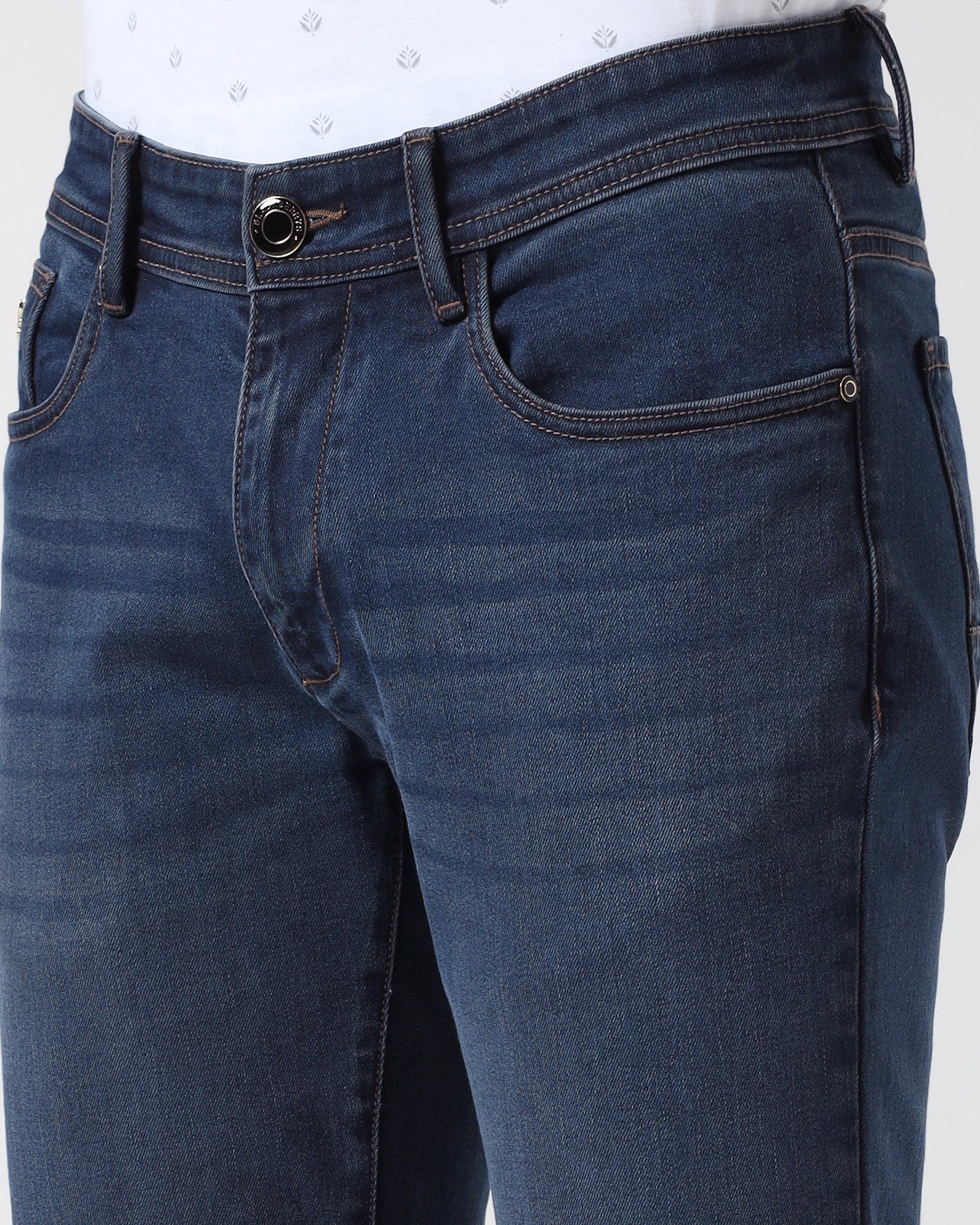 Indigo Luxe Slim Comfort Jeans - Zuni - Image 4