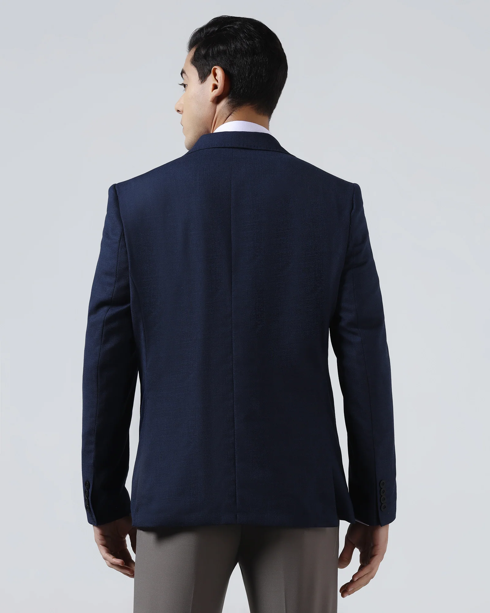 Indigo Luxe Solid Blazer - Randal - Image 2