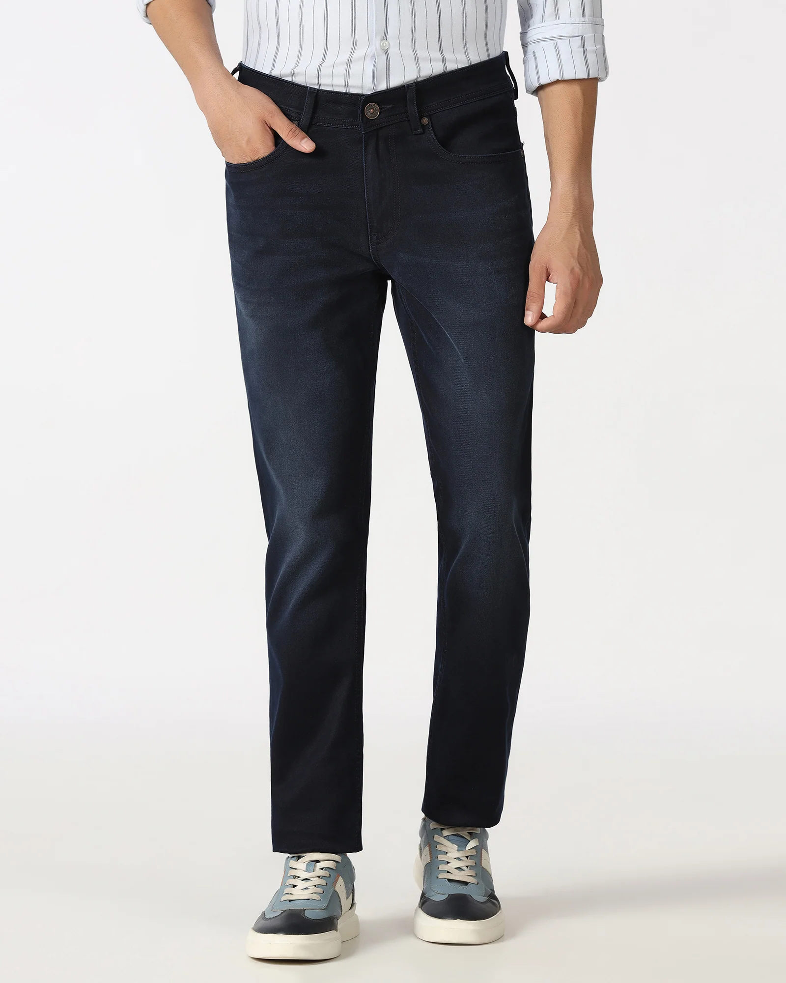 Indigo Super Clean Slim Comfort Jeans - Renzo - Image 3