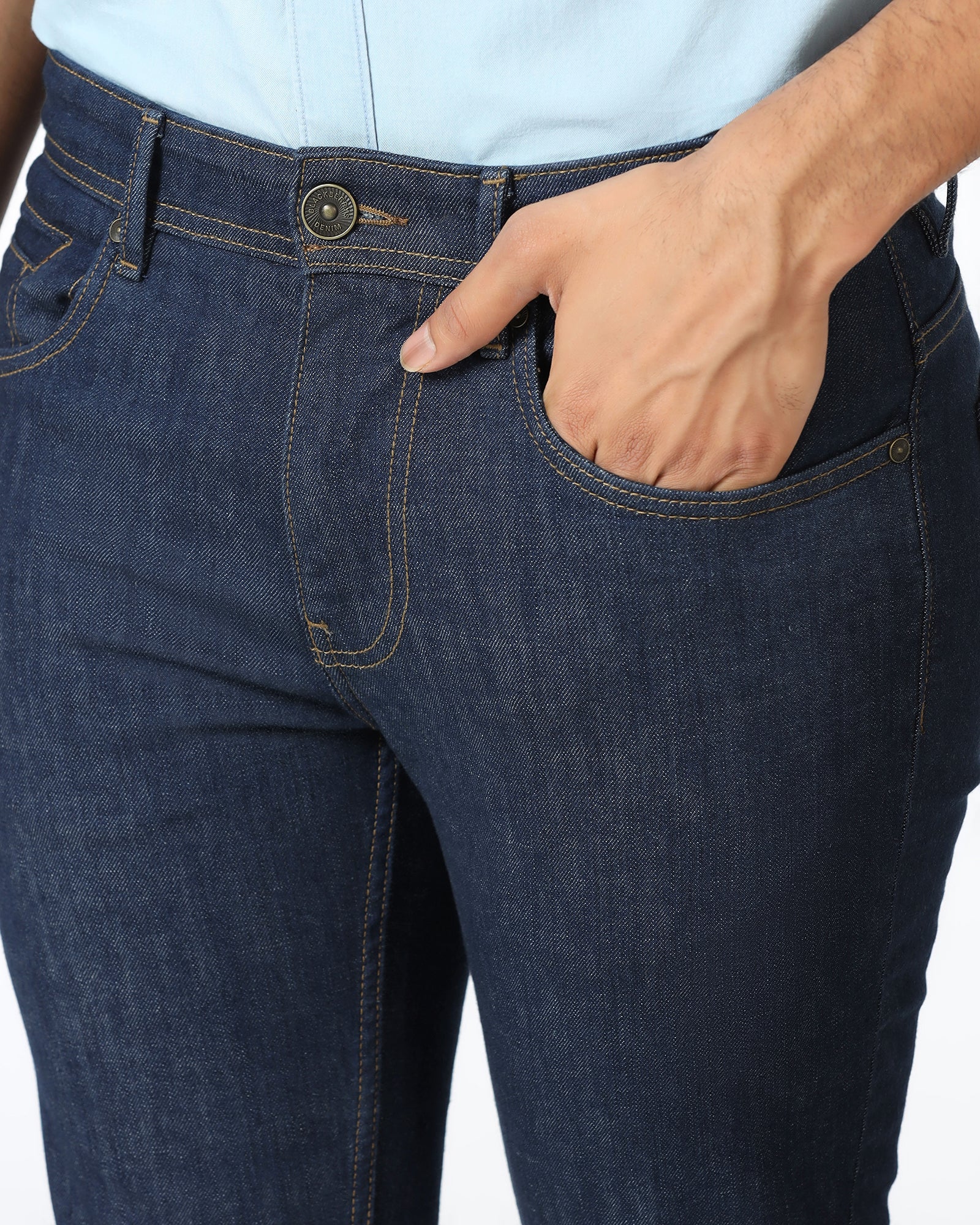 Indigo Super Clean Slim Fit Jeans - Amir - Image 4