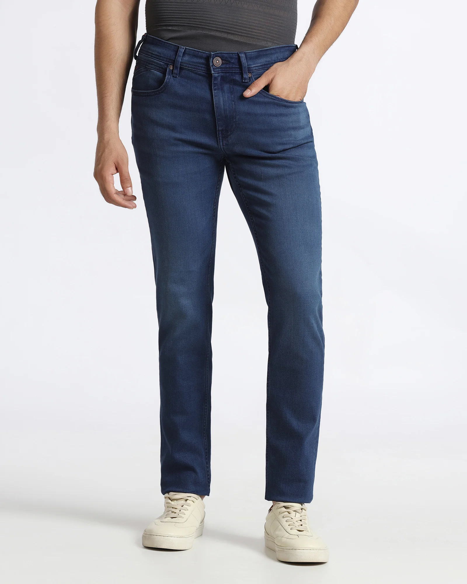 Indigo Slim Fit Jeans - Isidor - Image 3