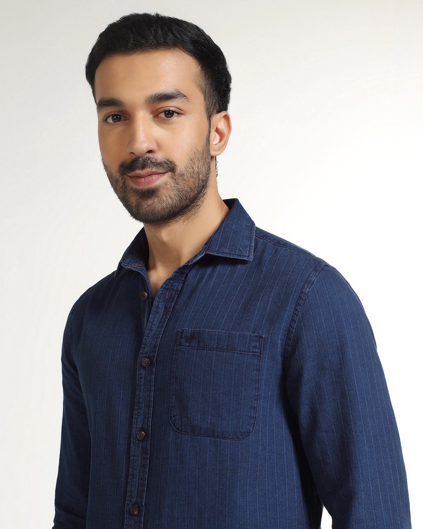 Indigo Stripe Shirt - Zivago - Image 4