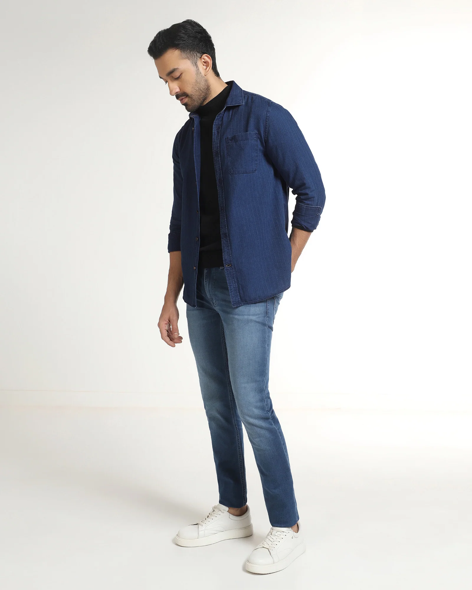 Indigo Stripe Shirt - Zivago - Image 8