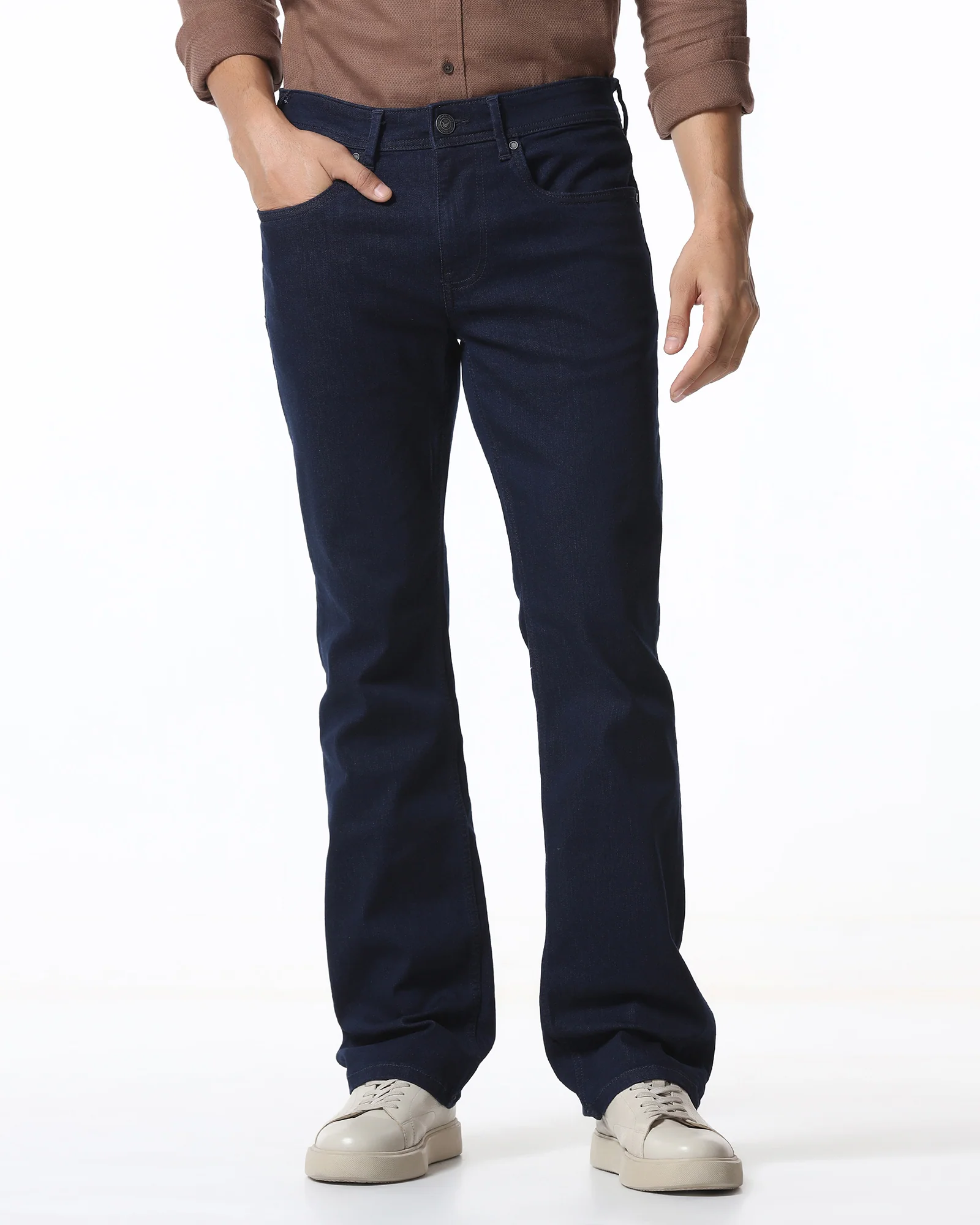 Indigo Super Clean Straight Comfort Jeans - Lance - Image 3