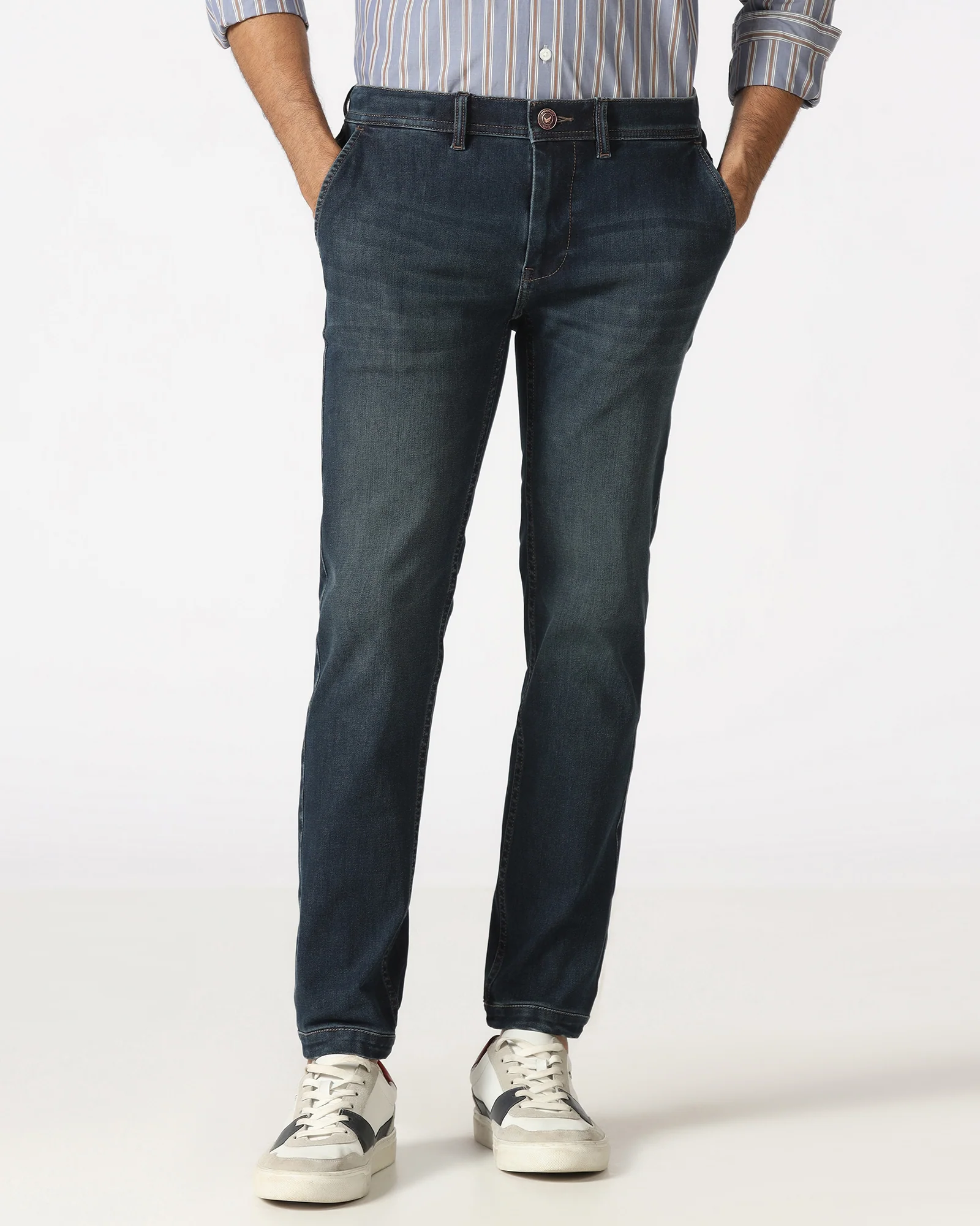 Indigo Superflex Skinny Cropped Jeans - Gianna - Image 3