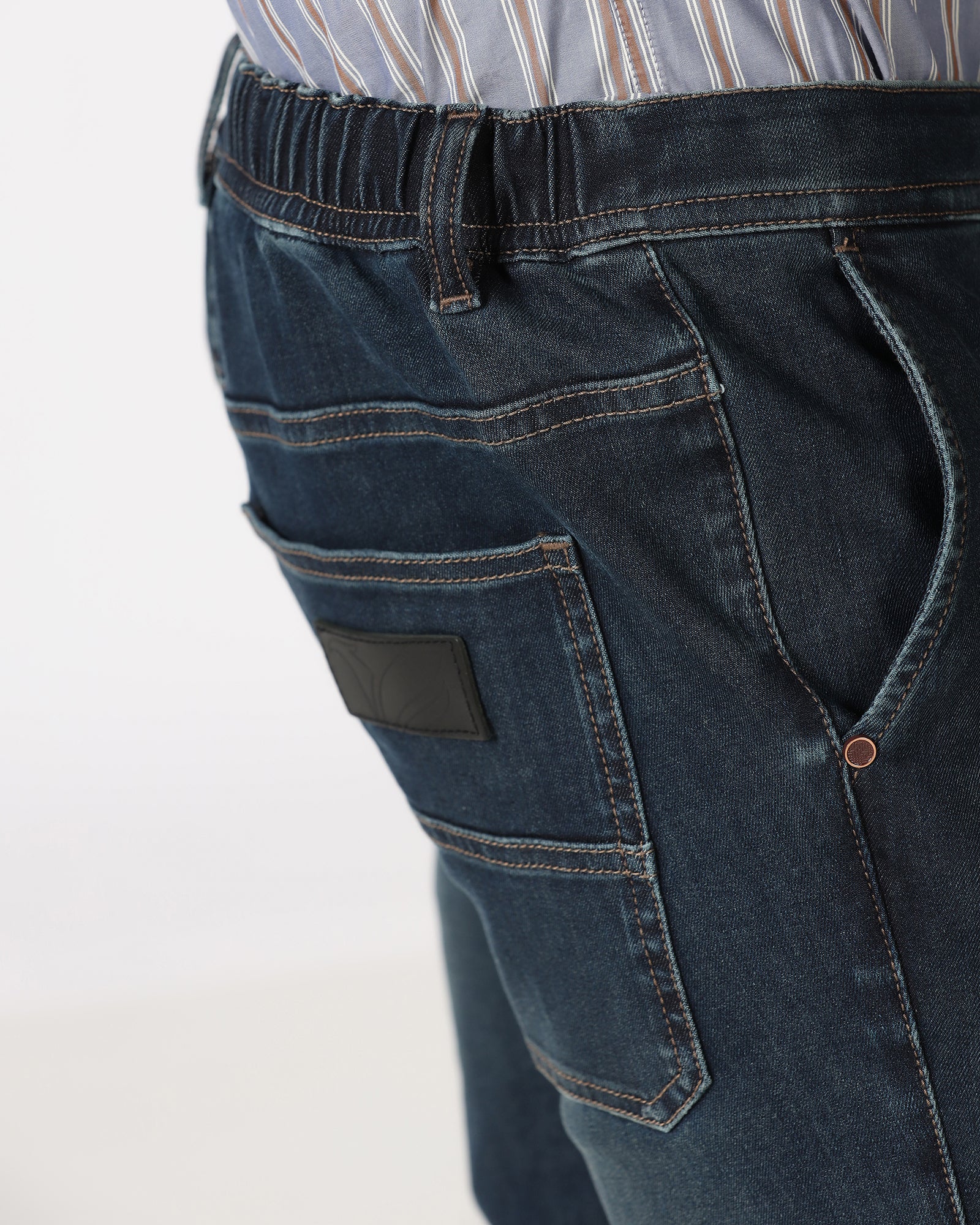 Indigo Superflex Skinny Cropped Jeans - Gianna - Image 6