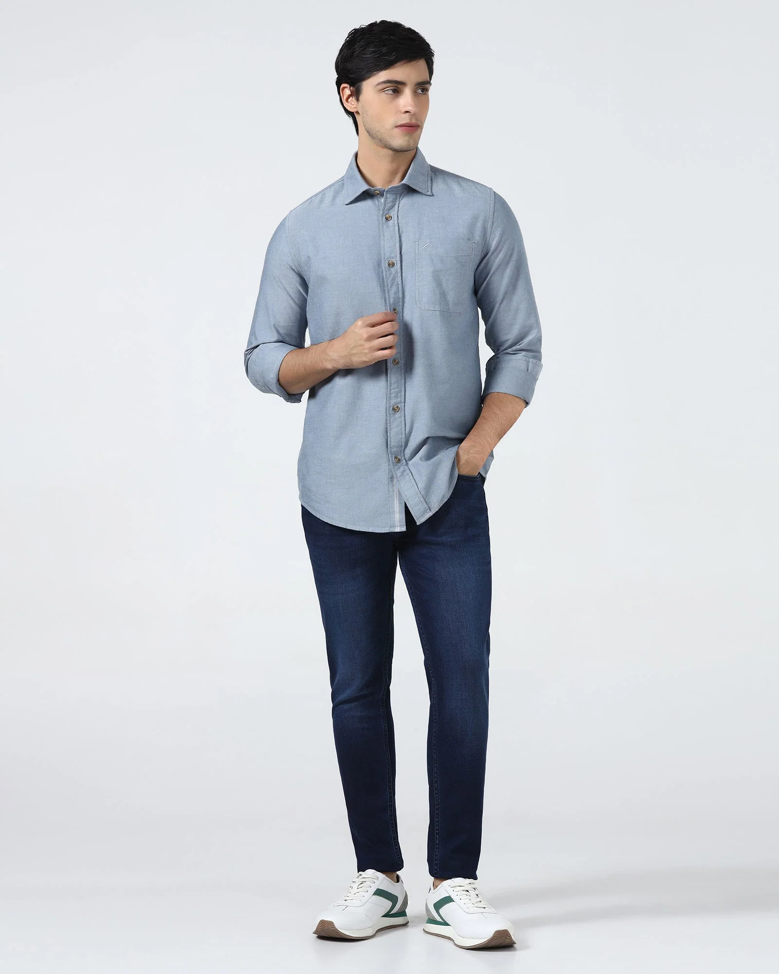 Indigo Superflex Skinny Cropped Jeans - Kingston - Image 3