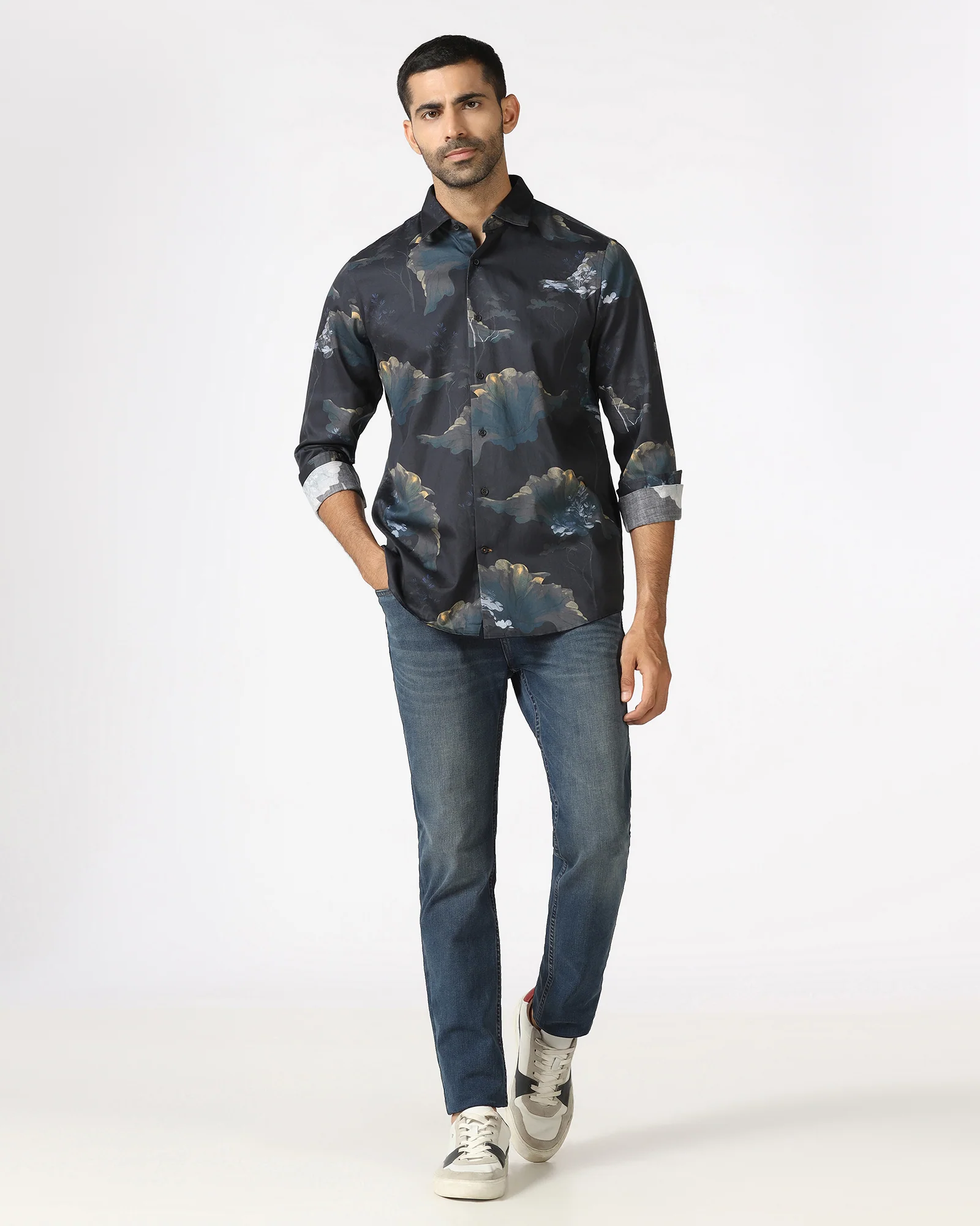 Indigo Superflex Slim Fit Jeans - Harper - Image 3