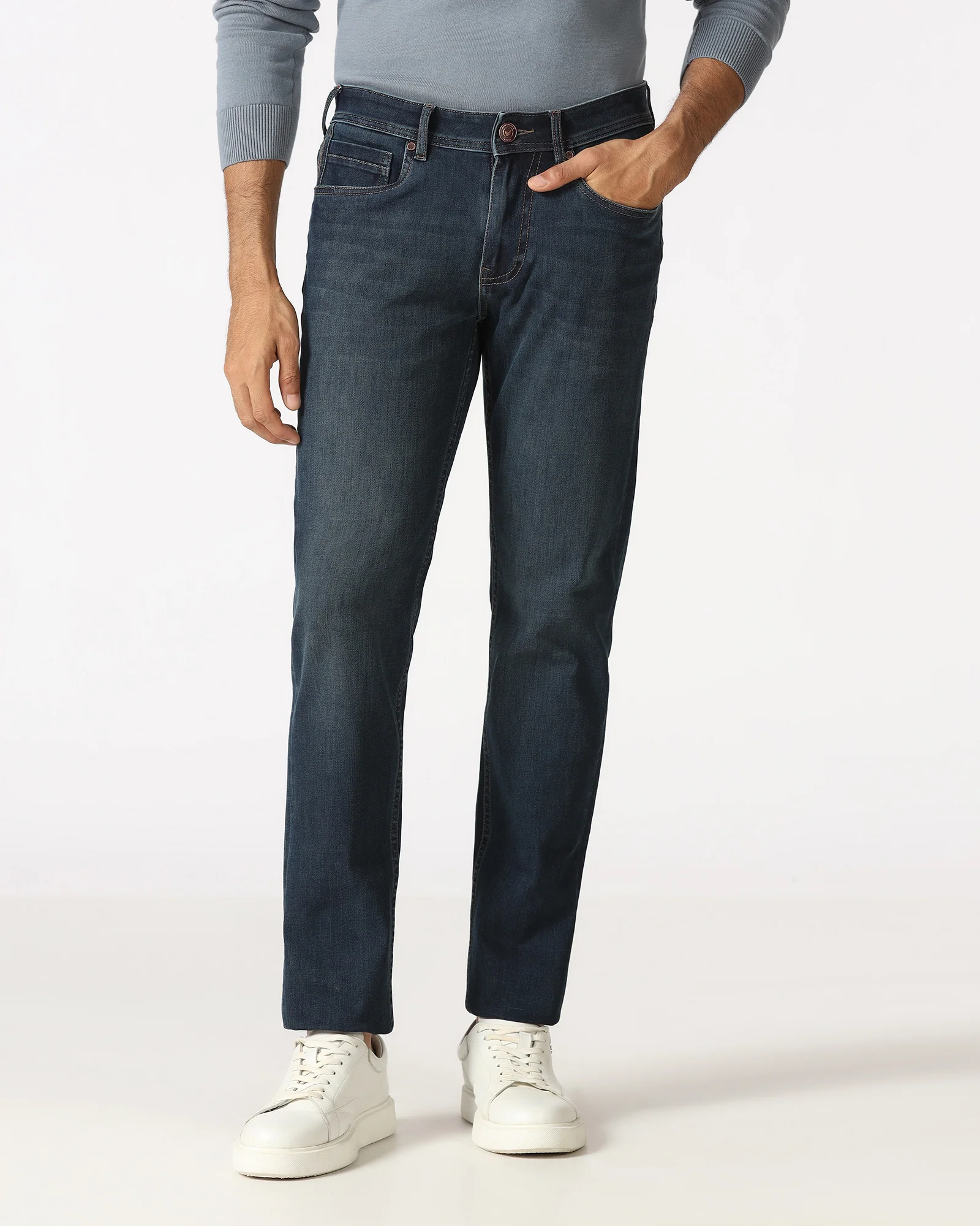 Indigo Superflex Slim Fit Jeans - Violet - Image 3