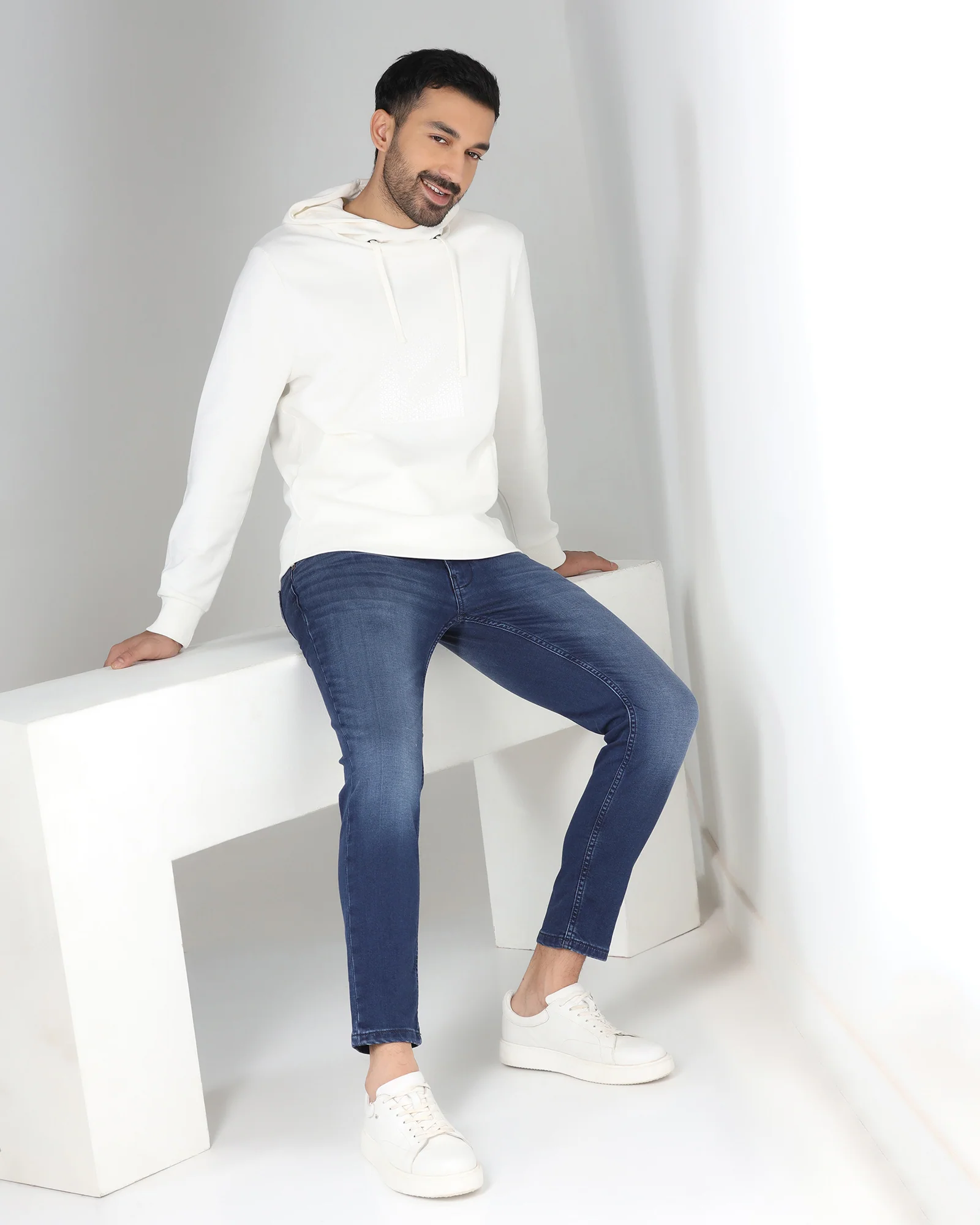 Indigo Ultrasoft Skinny Cropped Jeans - Rochus - Image 3