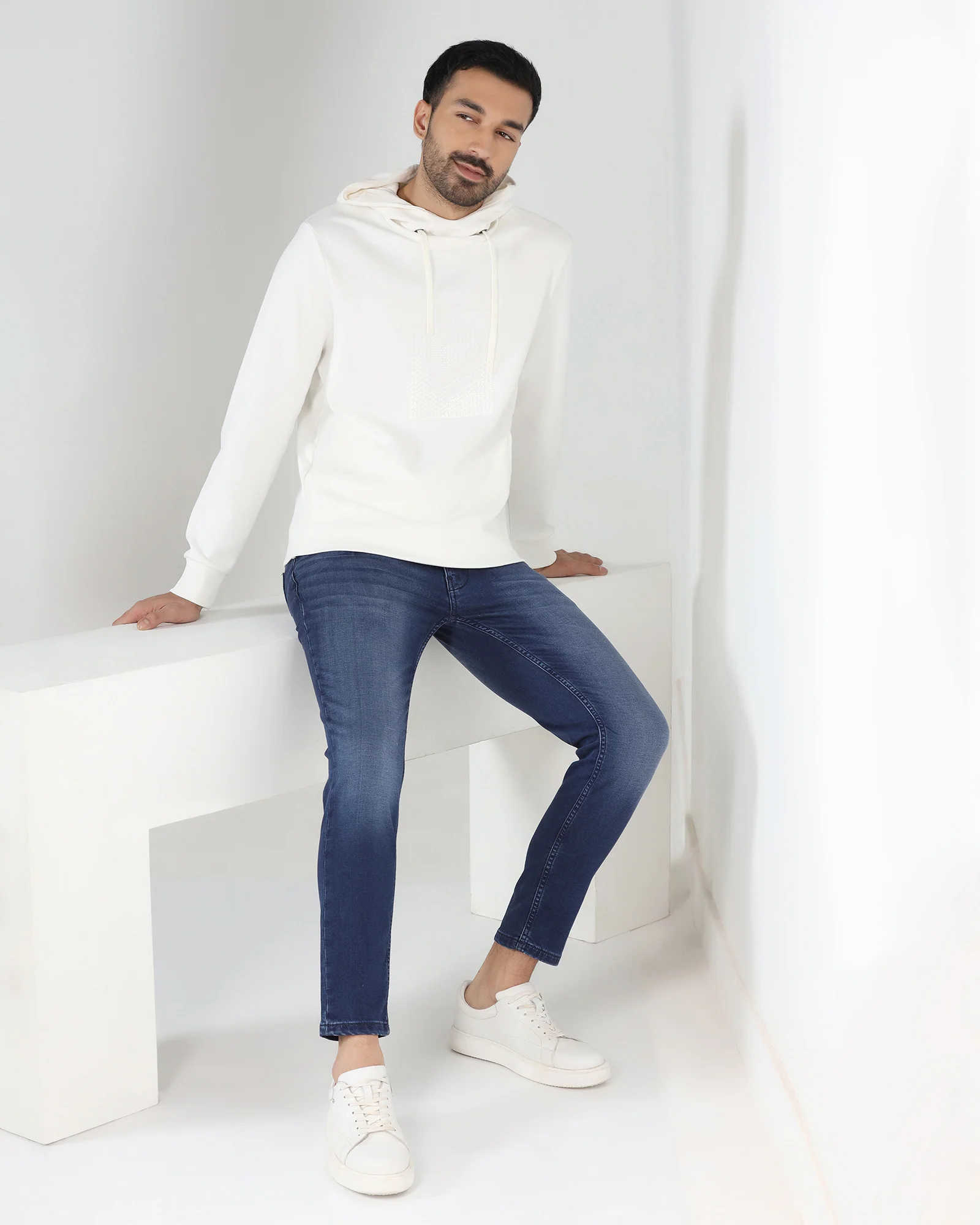 Indigo Ultrasoft Skinny Cropped Jeans - Rochus - Image 4
