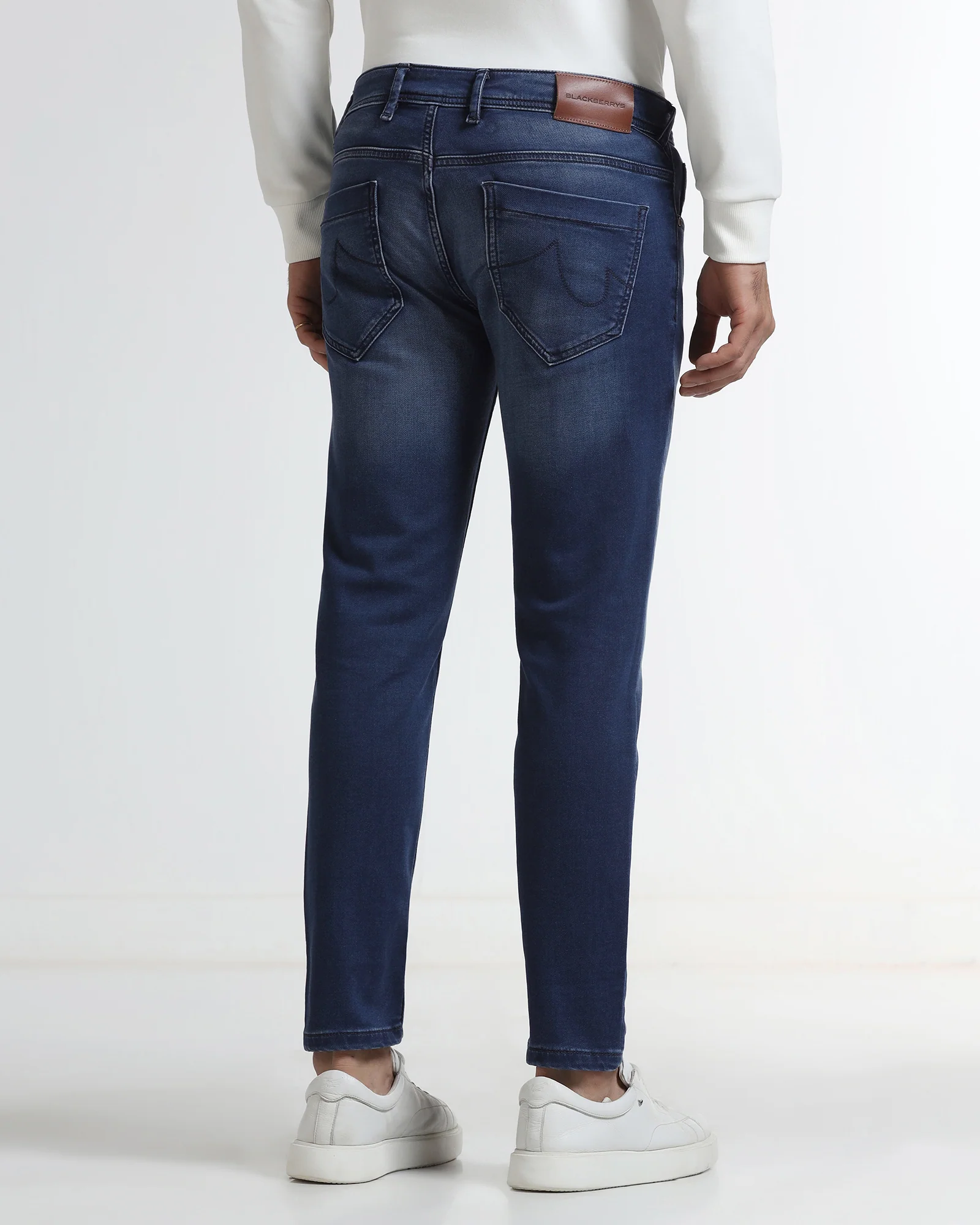 Indigo Ultrasoft Skinny Cropped Jeans - Rochus - Image 6