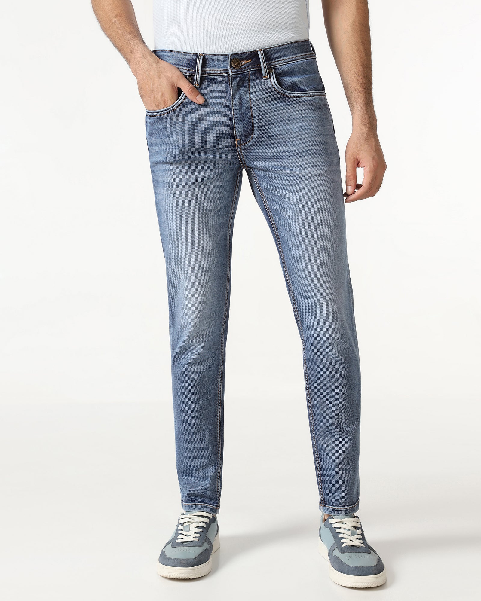 Indigo Ultrasoft Skinny Cropped Jeans - Rudolf - Image 3