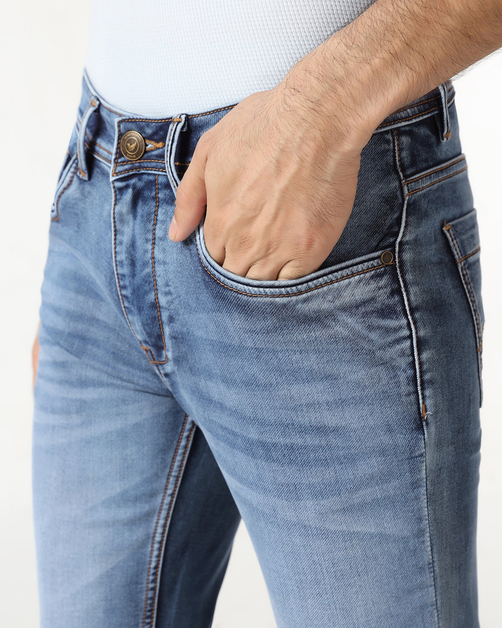Indigo Ultrasoft Skinny Cropped Jeans - Rudolf - Image 4