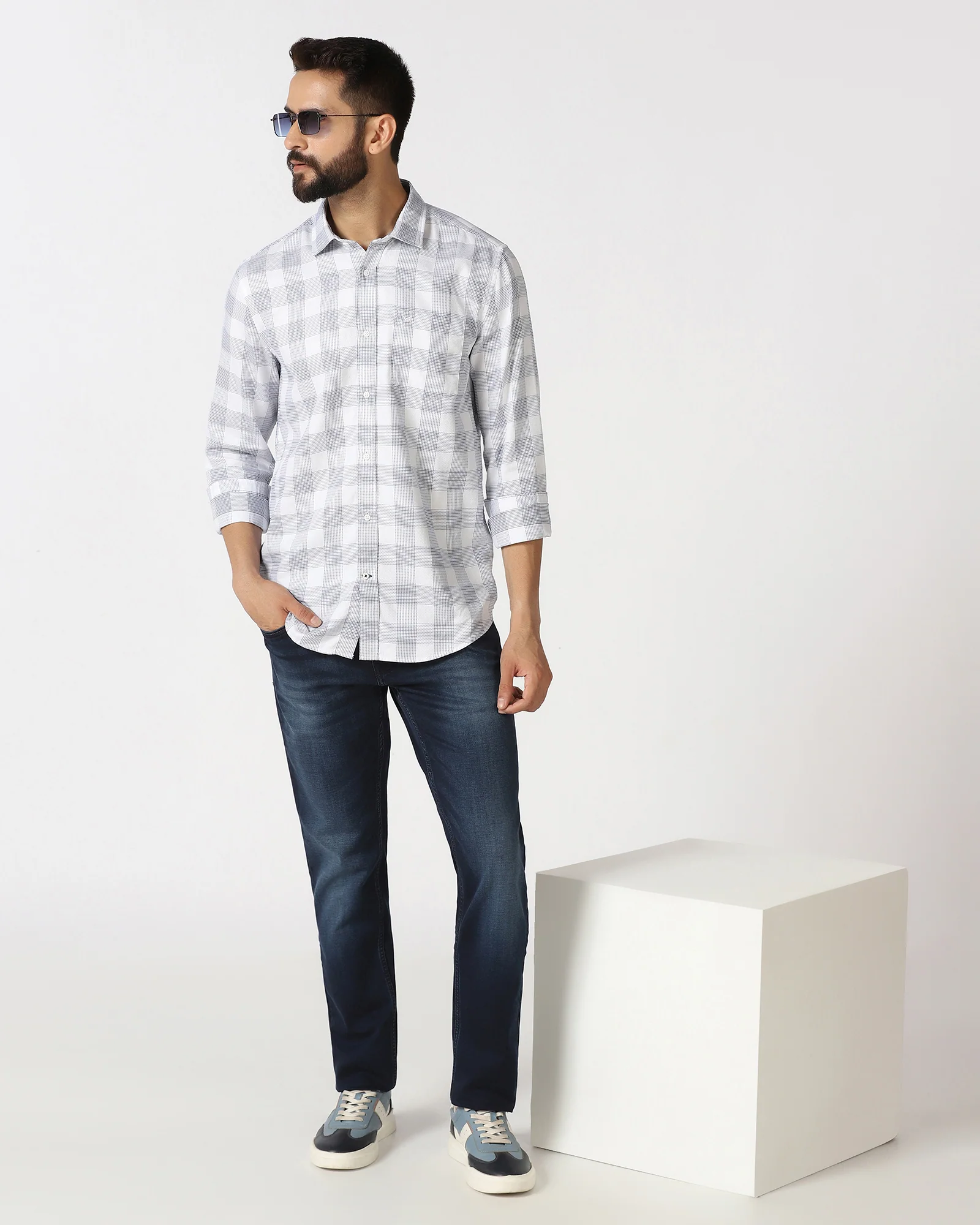 Indigo Ultrasoft Slim Comfort Jeans - Arne - Image 5