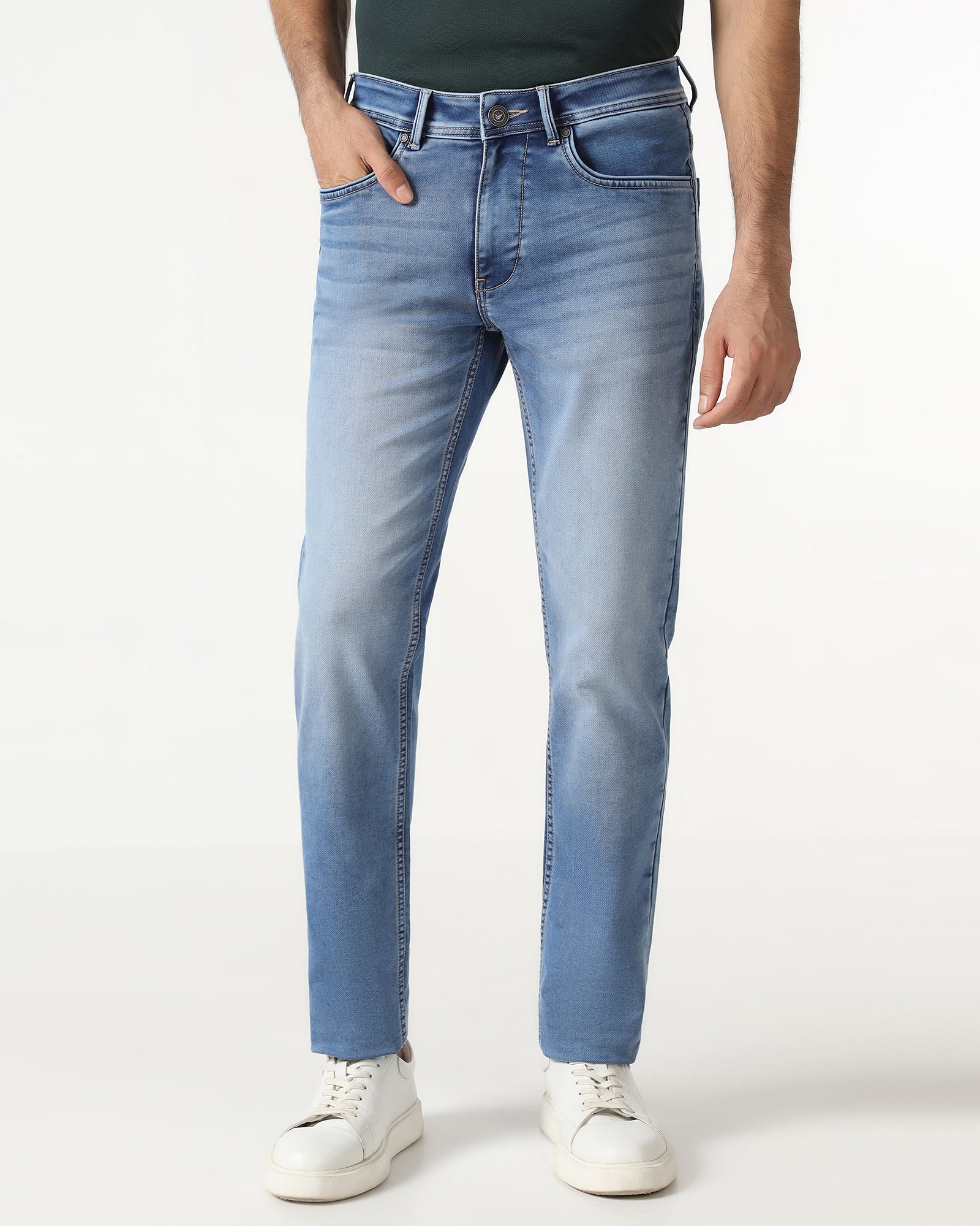 Indigo Ultrasoft Slim Comfort Jeans - Otmer - Image 3