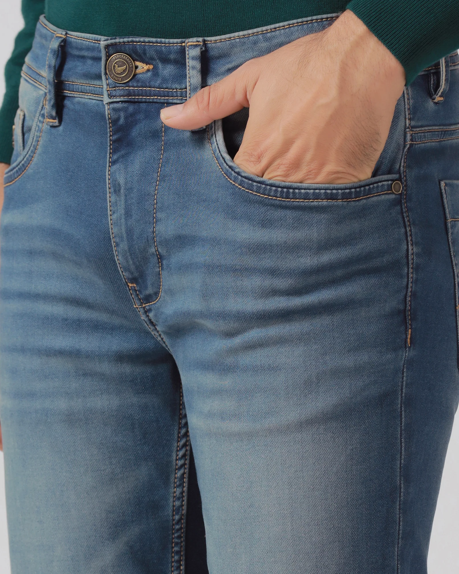 Indigo Ultrasoft Straight Comfort Jeans - Hagen - Image 4