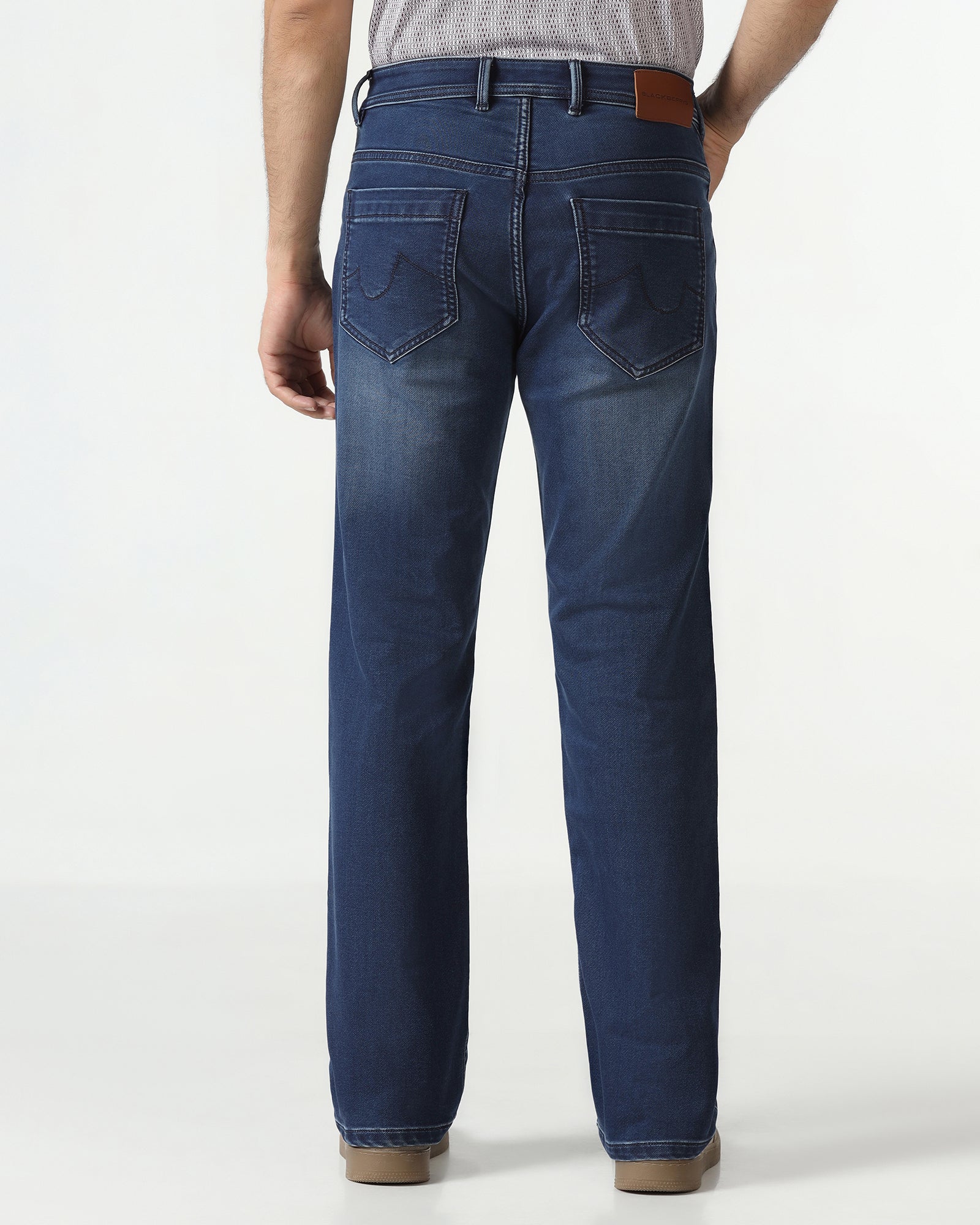 Indigo Ultrasoft Straight Comfort Jeans - Leopord - Image 2