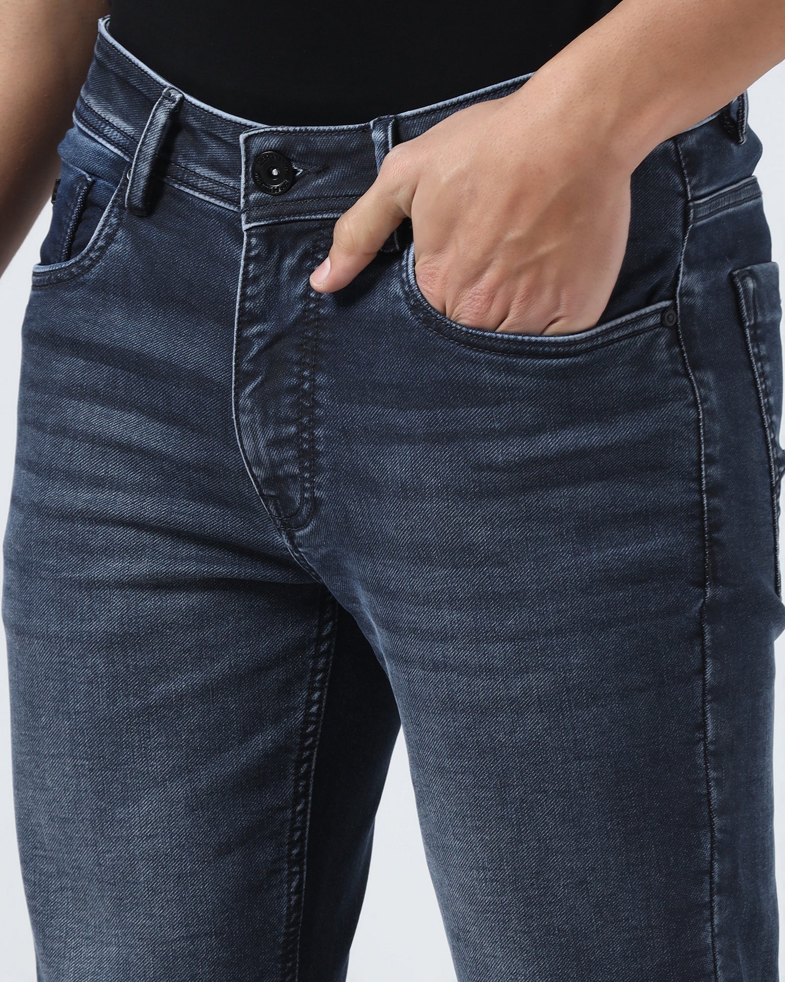 Indigo Ultrasoft Slim Comfort Jeans - Bergen - Image 4