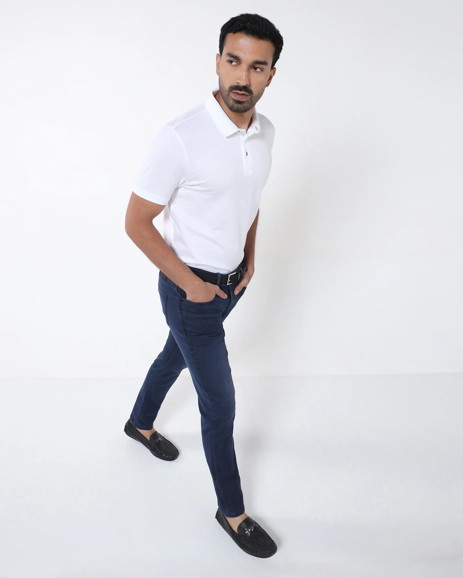 Indigo Ultrasoft Slim Comfort Jeans - Warren - Image 5