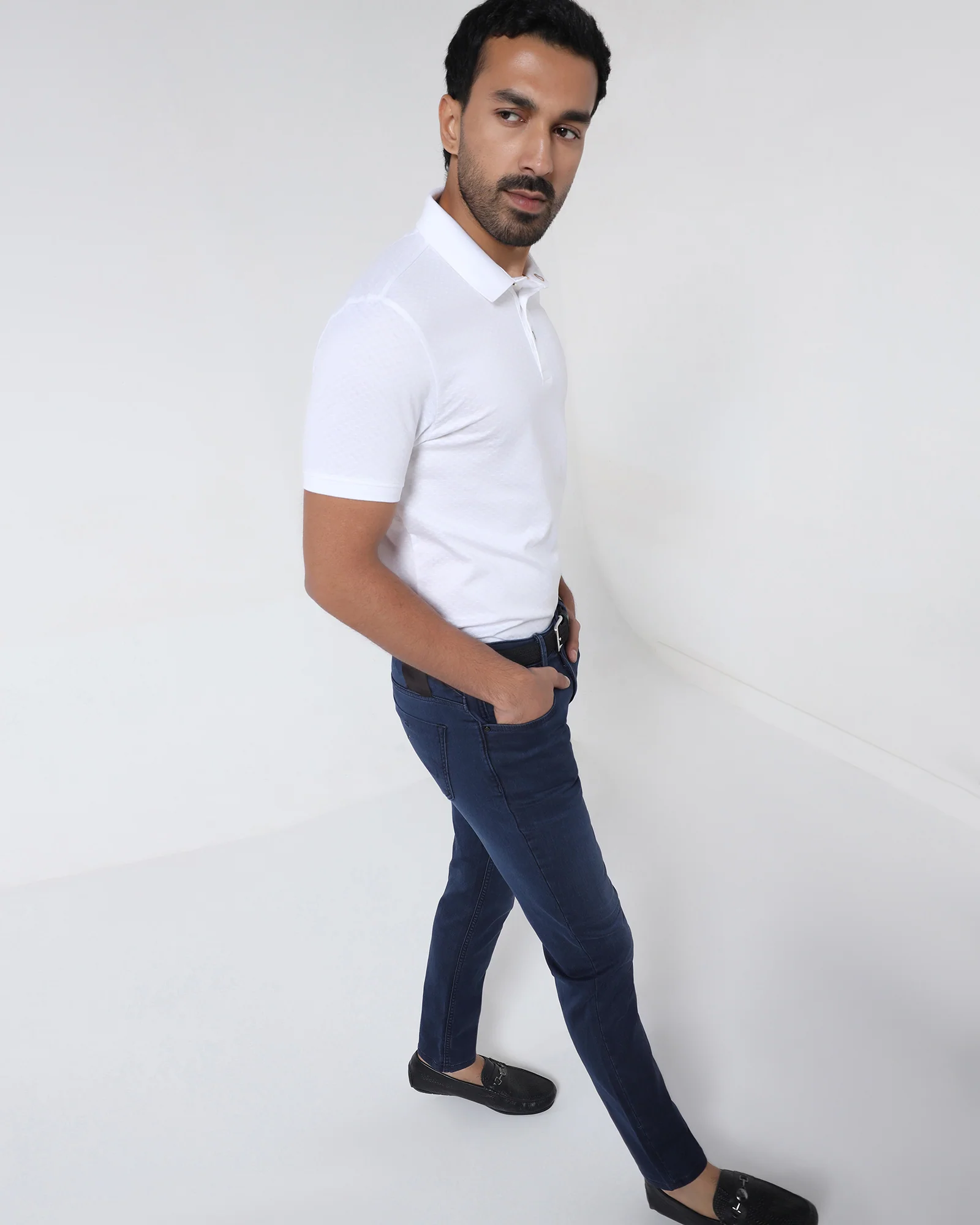 Indigo Ultrasoft Slim Comfort Jeans - Warren - Image 6