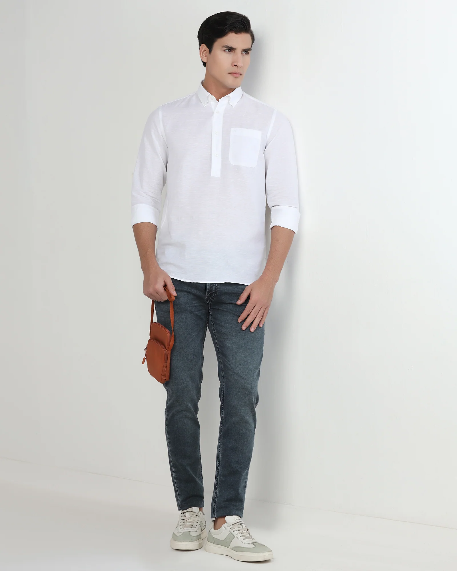 Indigo Ultrasoft Slim Fit Jeans - Alger - Image 5