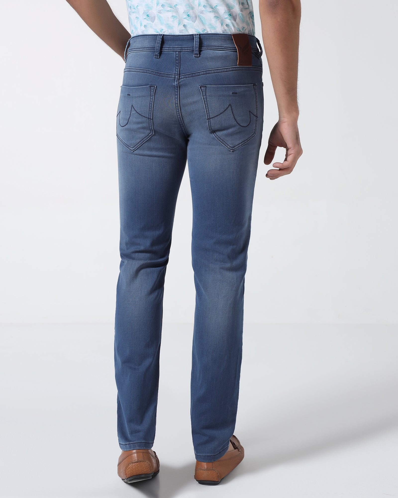 Indigo Ultrasoft Slim Fit Jeans - Leonel - Image 6