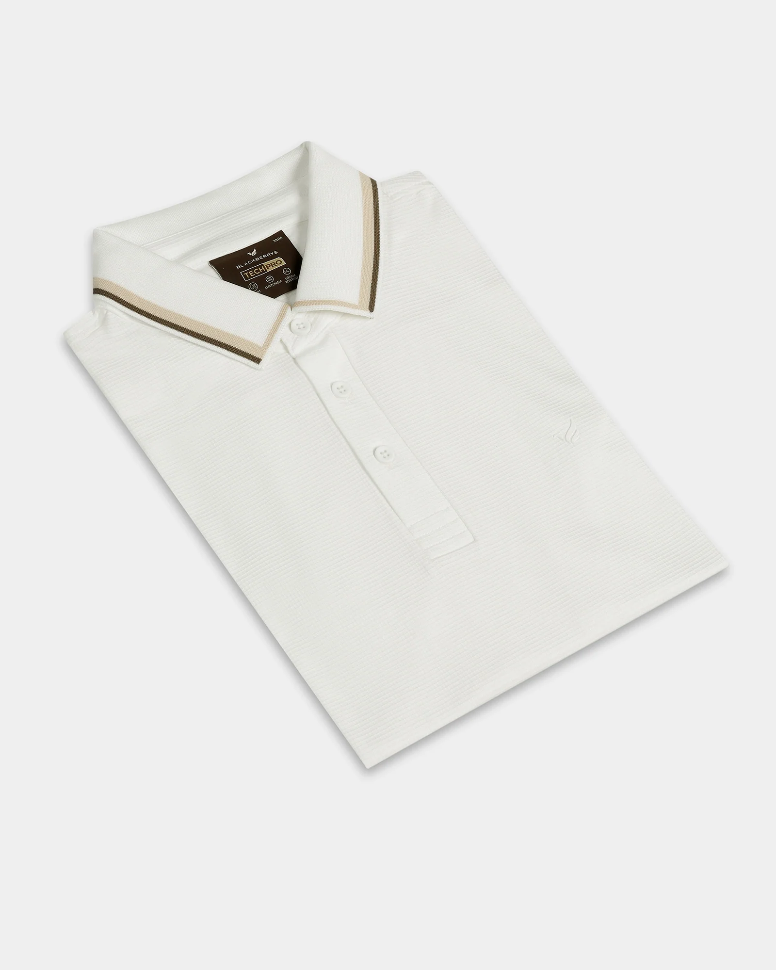Ivory White TechPro Textured Polo - Titan - Image 5