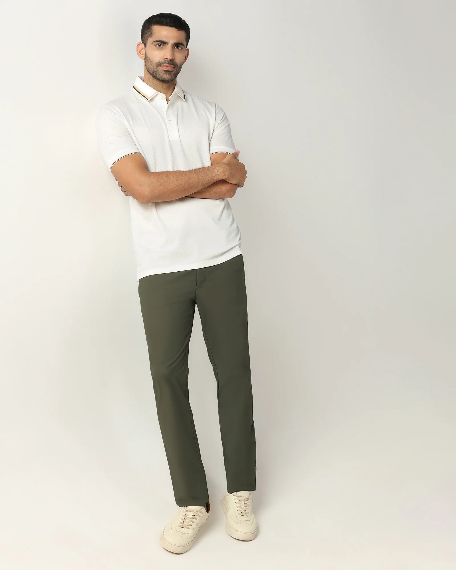 Ivory White TechPro Textured Polo - Titan - Image 7