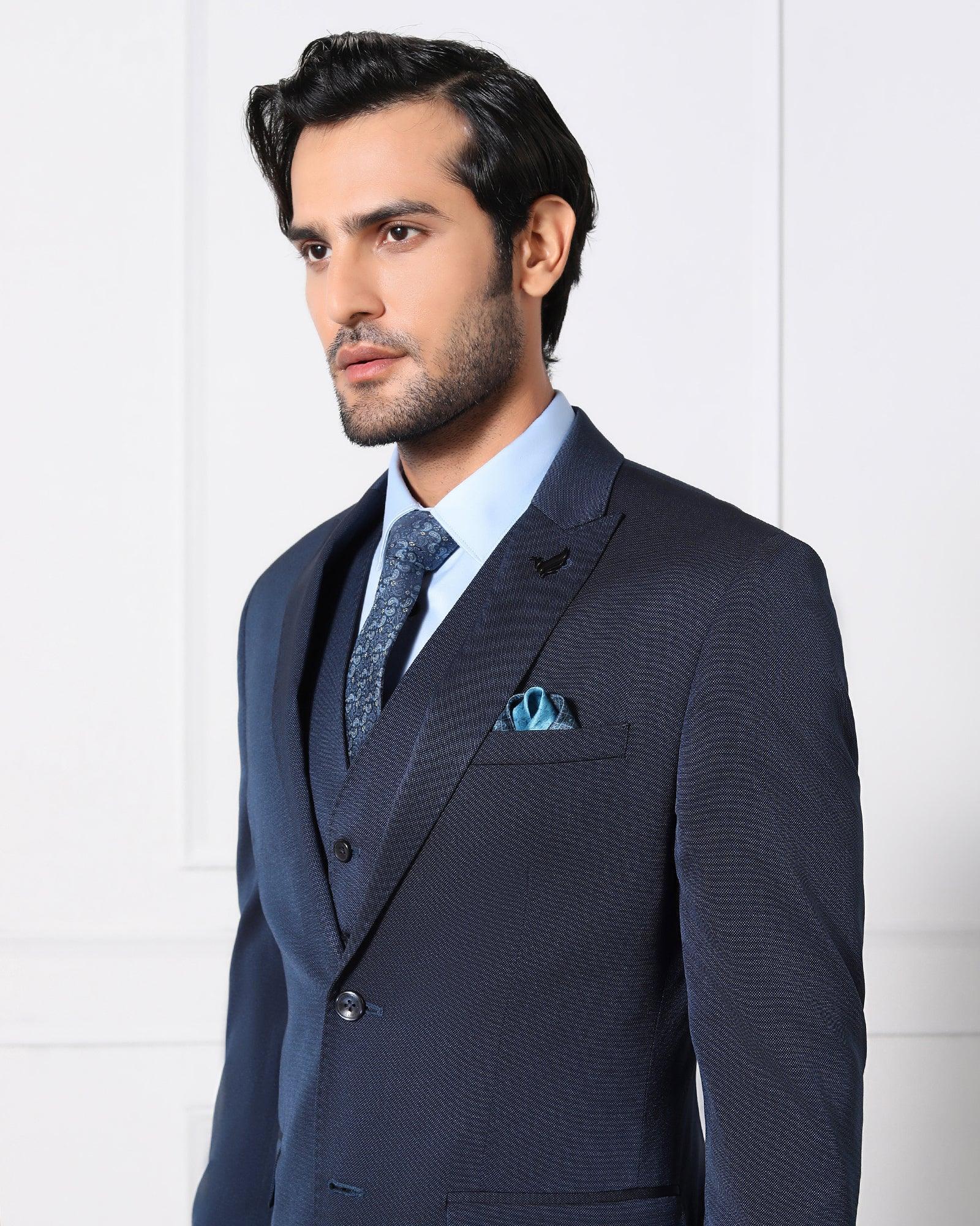 Must Haves Three Piece Midnight Navy Solid Formal Suit - Jaguar - Image 10