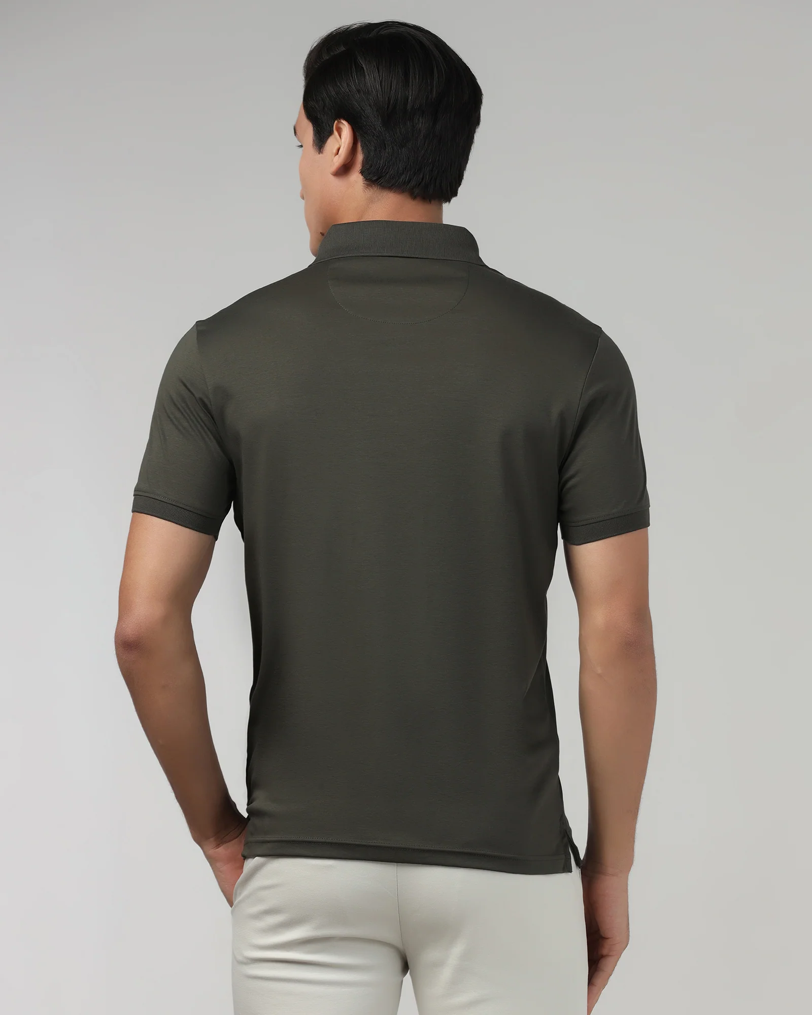 Kelp Luxe Solid Polo - Toll - Image 2