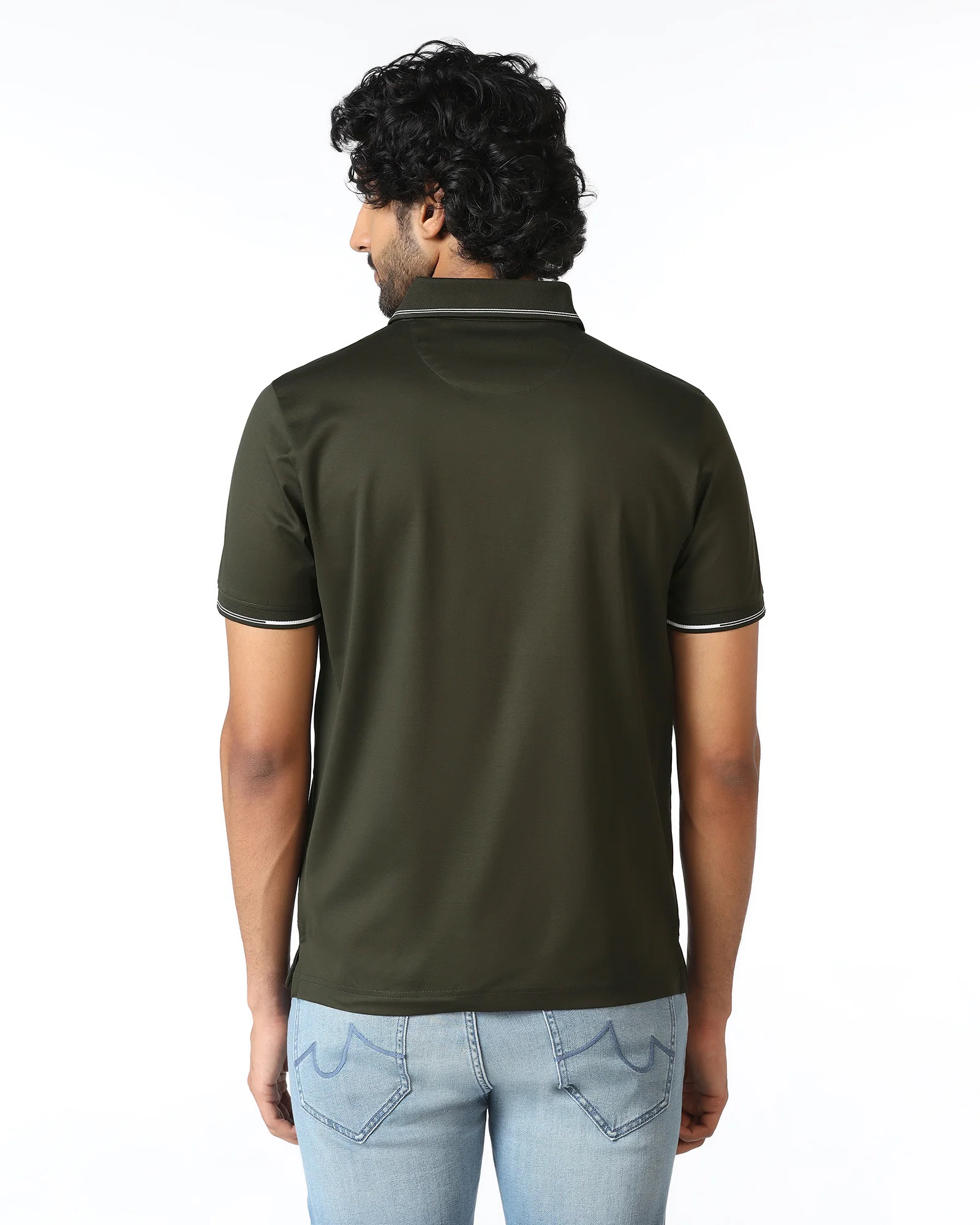 Kelp Solid Polo - Mond - Image 2