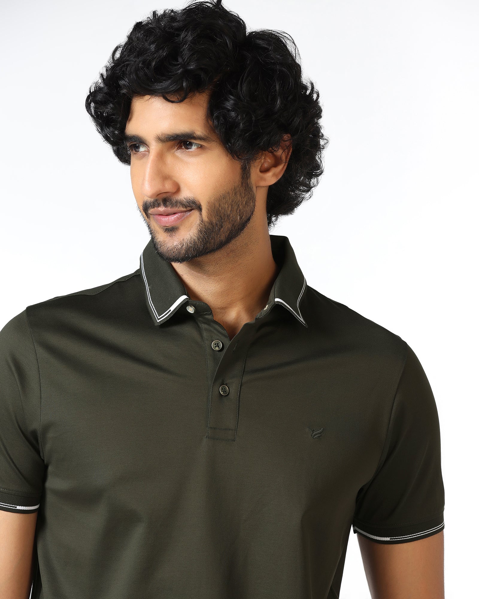 Kelp Solid Polo - Mond - Image 4