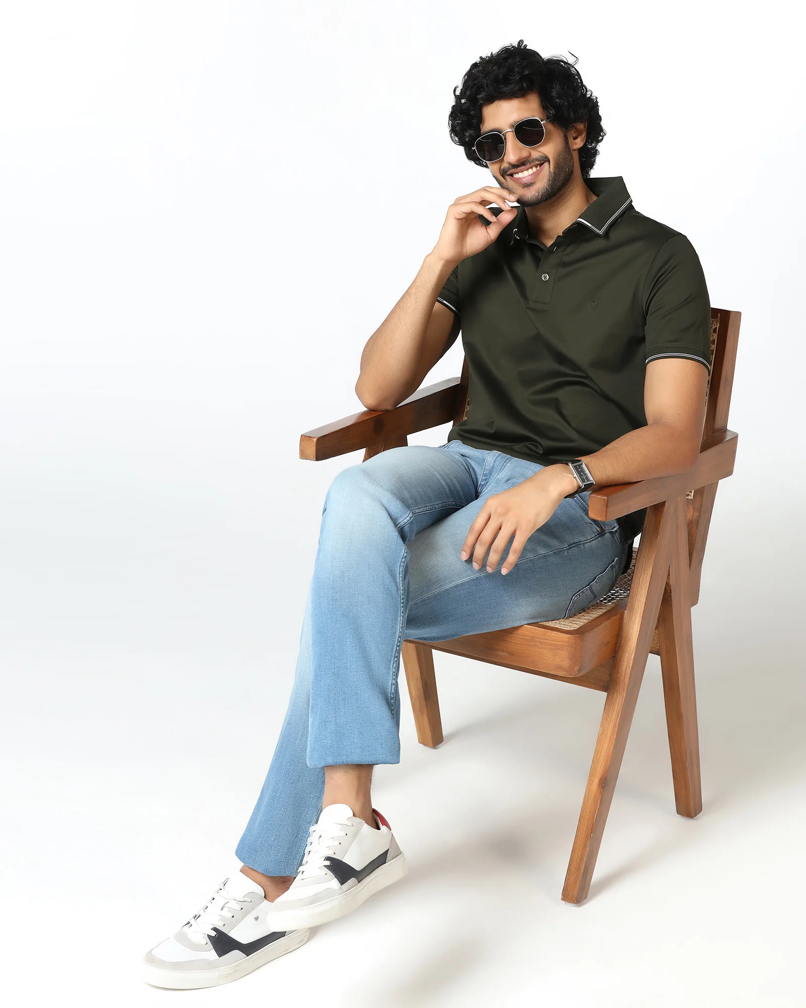 Kelp Solid Polo - Mond - Image 7