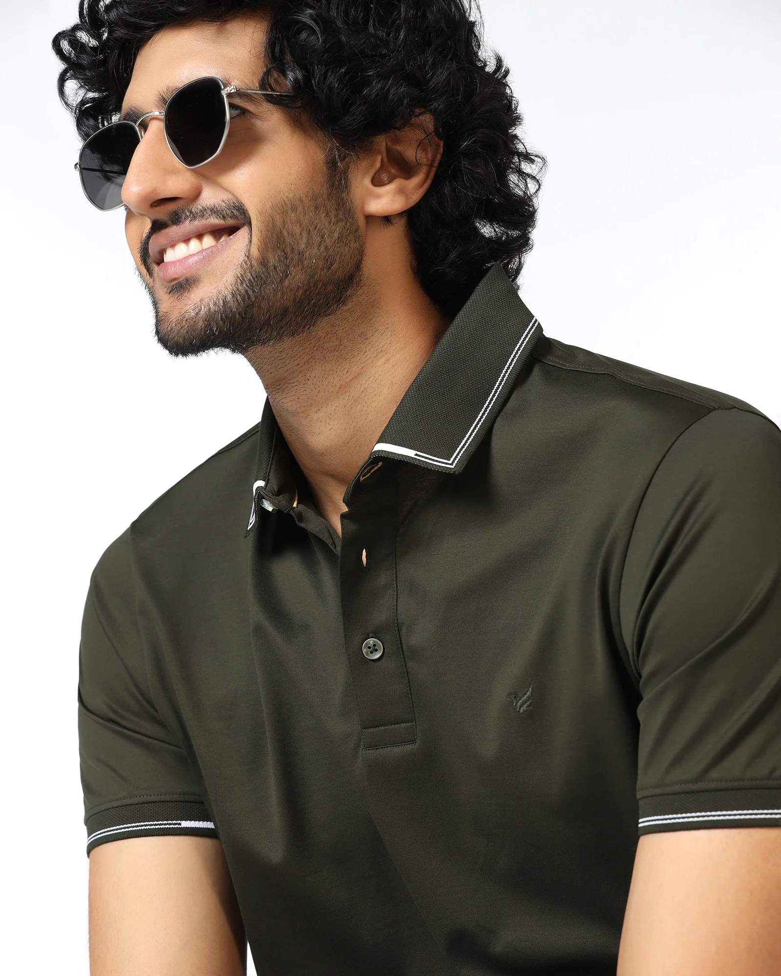 Kelp Solid Polo - Mond - Image 8