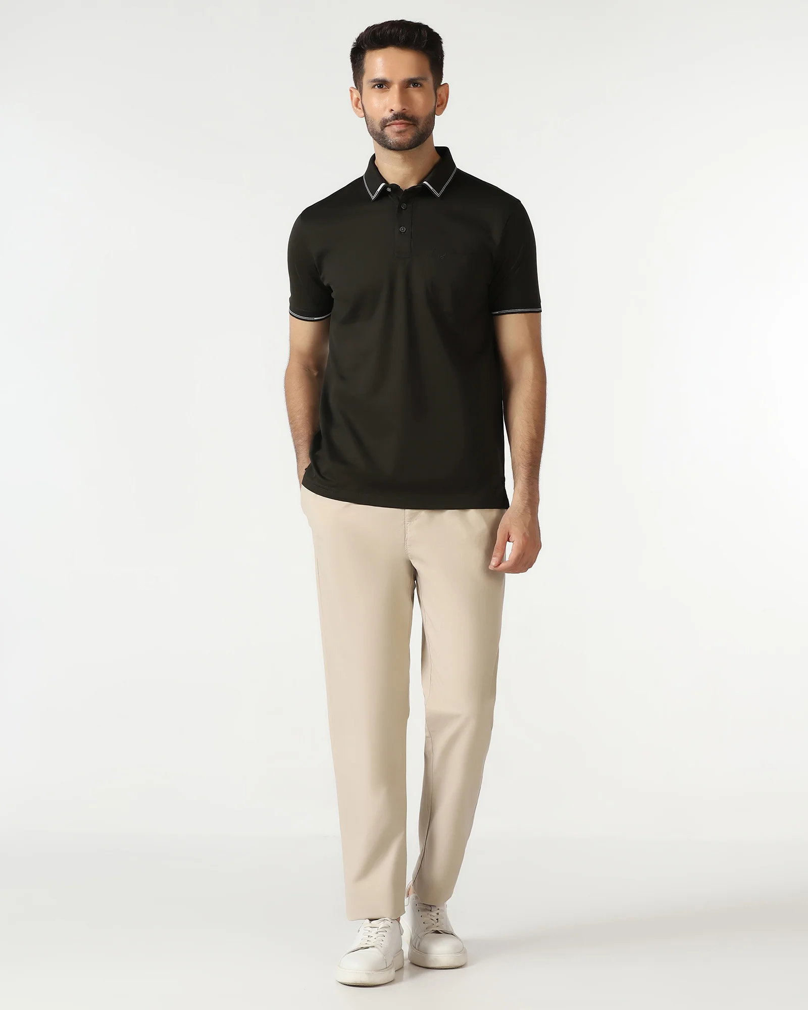 Kelp Solid Polo - Mond - Image 3