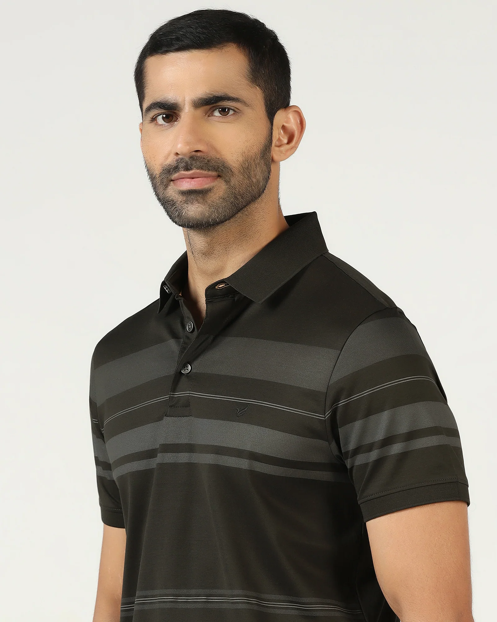 Kelp Stripe Polo - Tuck - Image 4