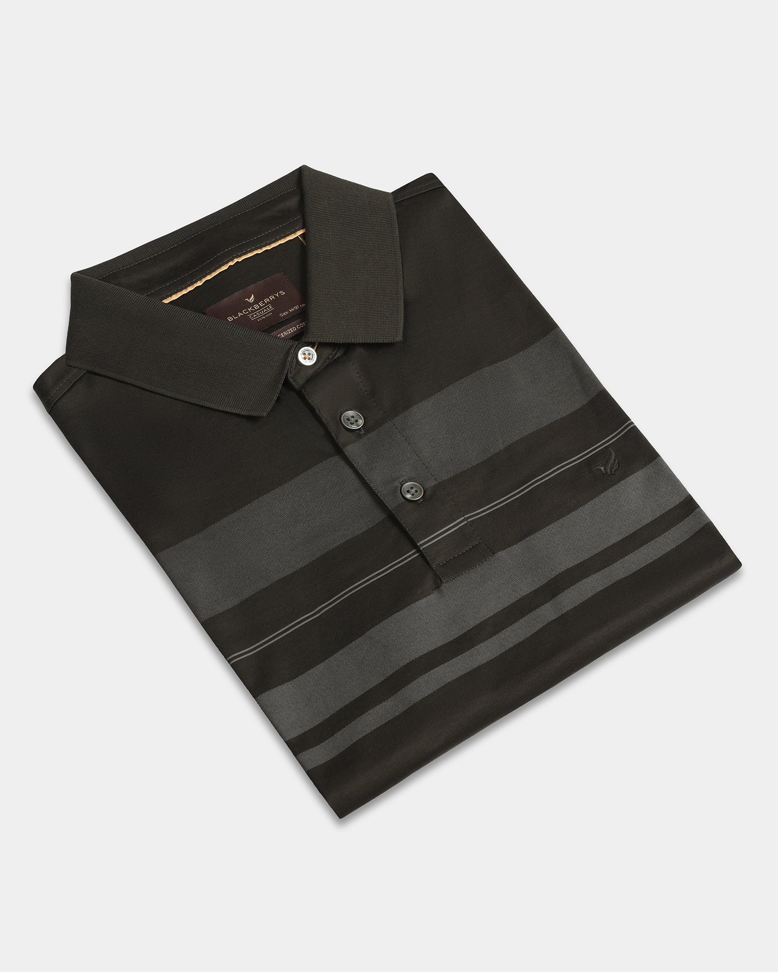 Kelp Stripe Polo - Tuck - Image 5
