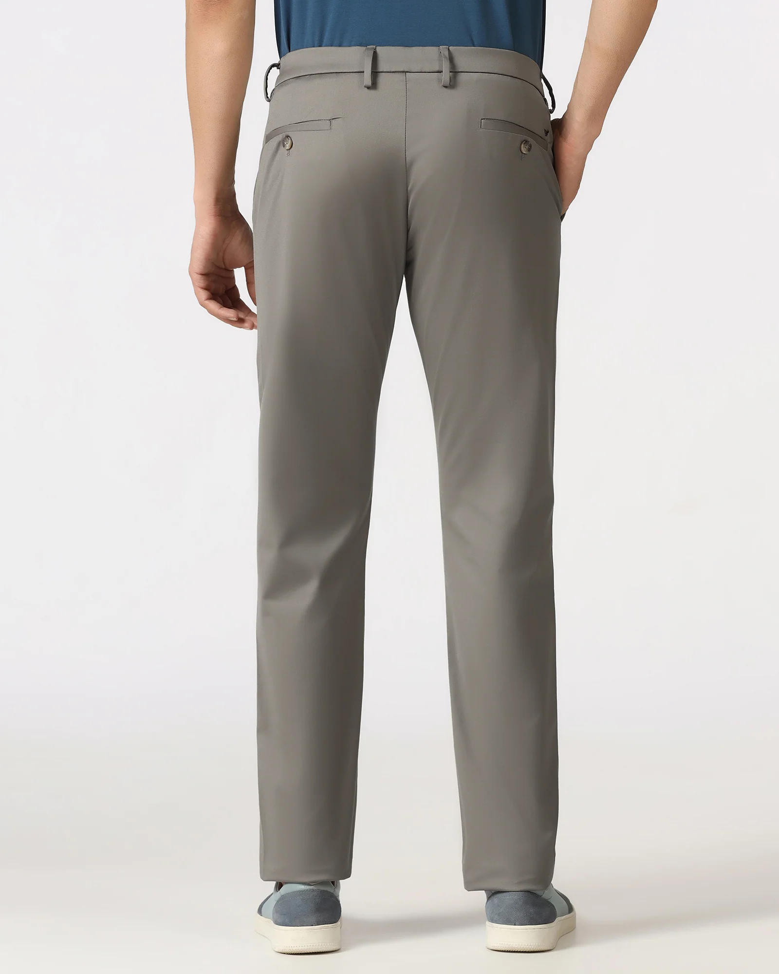 Khaki Non Iron Solid Khakis - Peter - Image 2