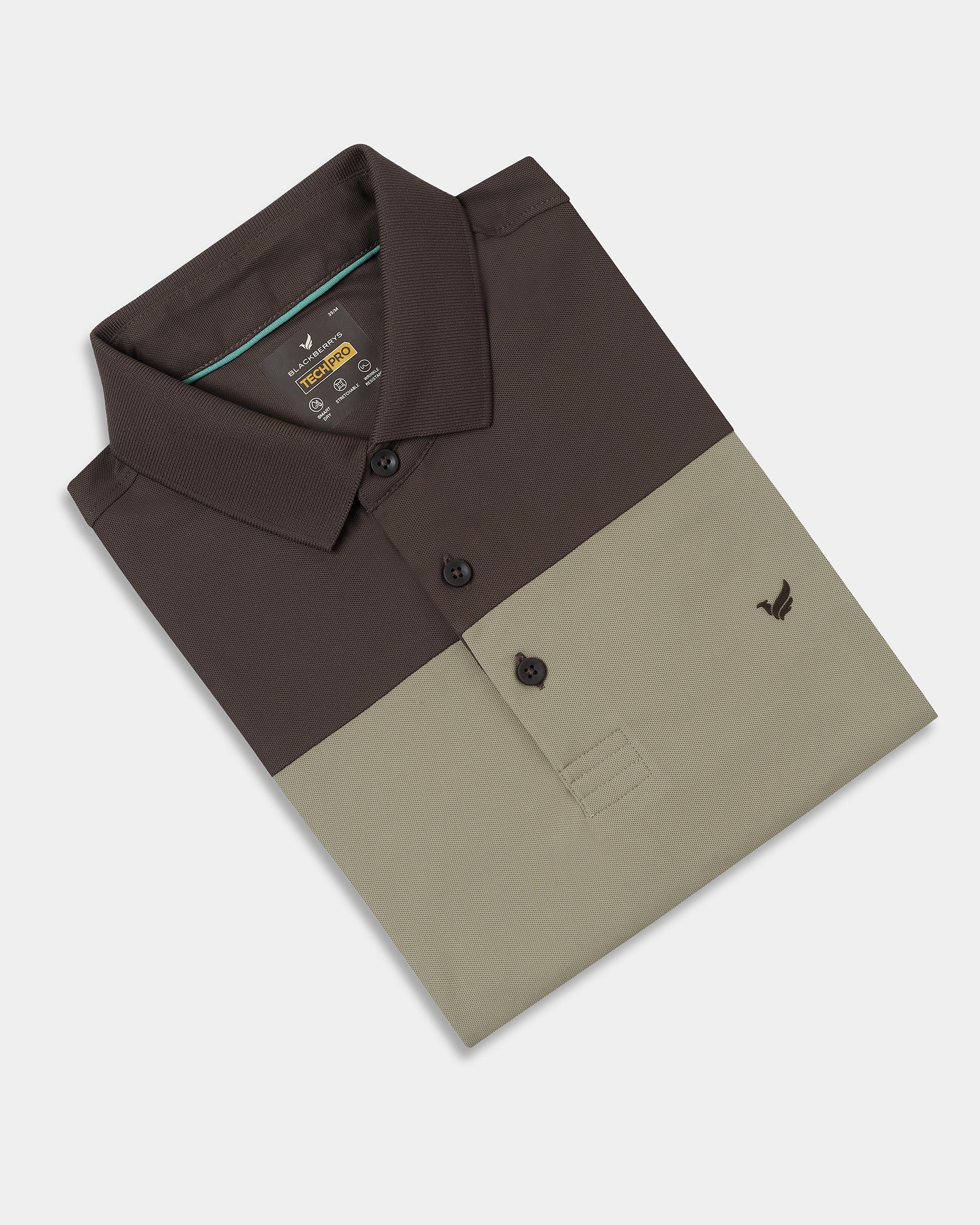Khaki TechPro Solid Polo - Remus - Image 5
