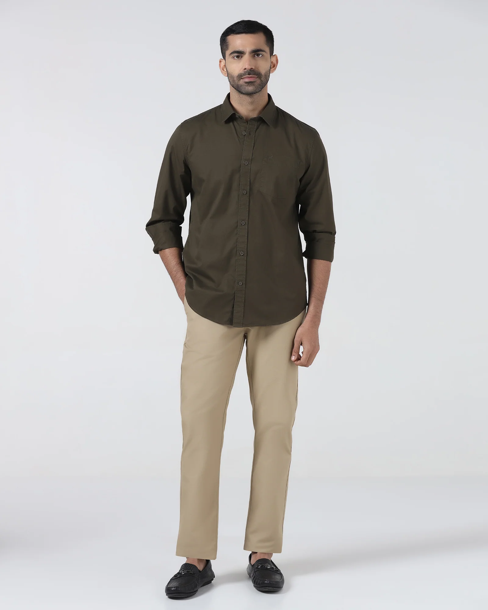 Khaki Textured Khaki - Oak
