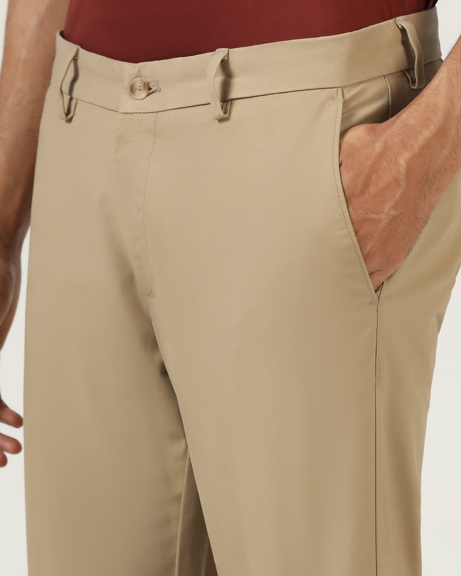 Khaki Textured Khakis - Karis - Image 4