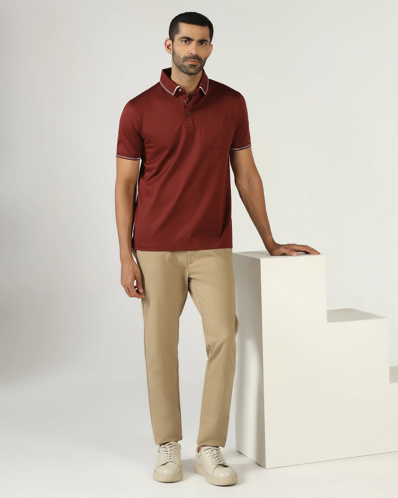 Khaki Textured Khakis - Karis - Image 5
