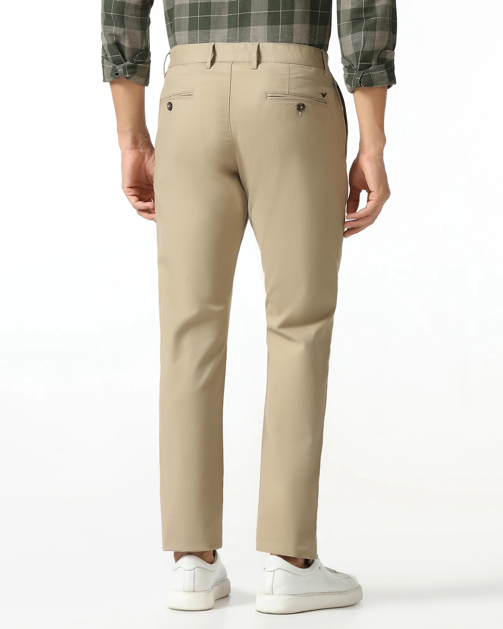 Khaki Textured Khakis - Kary - Image 2