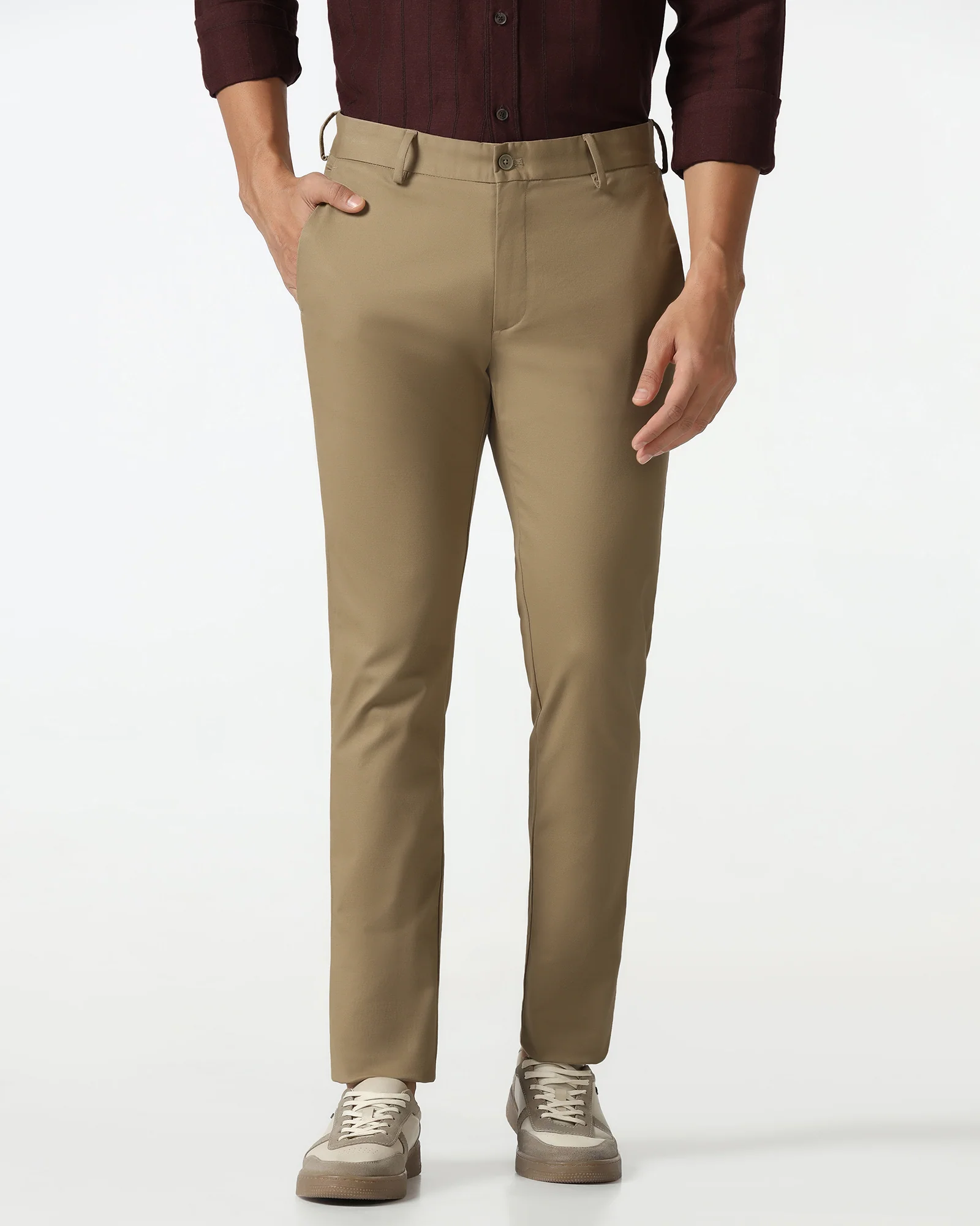 Khaki Textured Khakis - Murray - Image 3