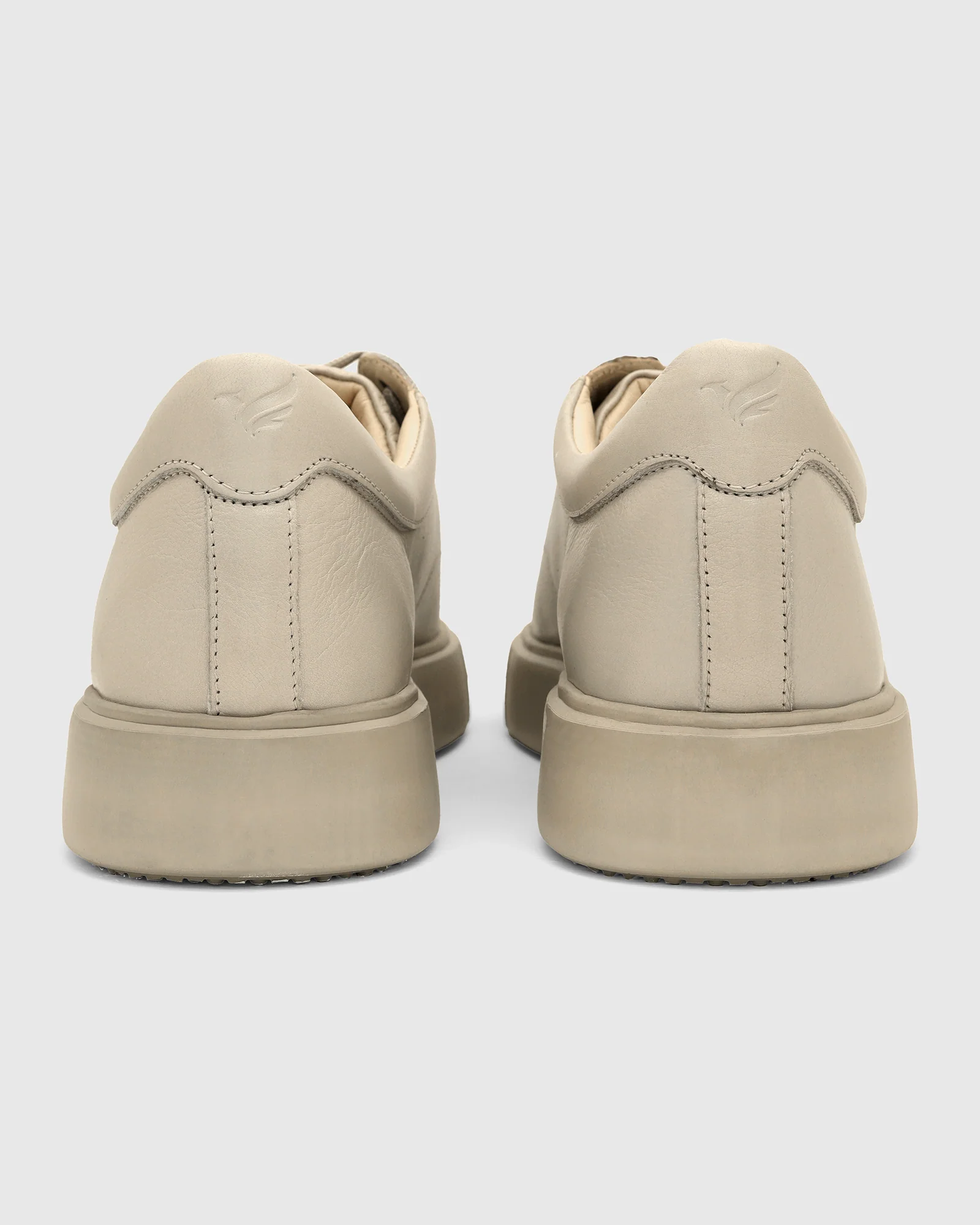 Leather Acru Solid Sneakers - Vosil - Image 7