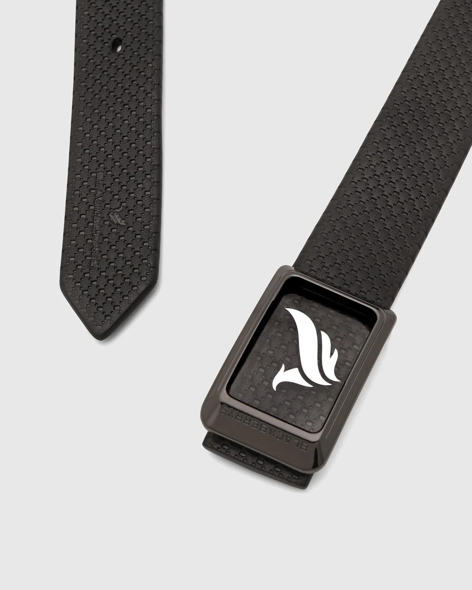 Leather Black Textured Belt - Urseal - Image 2