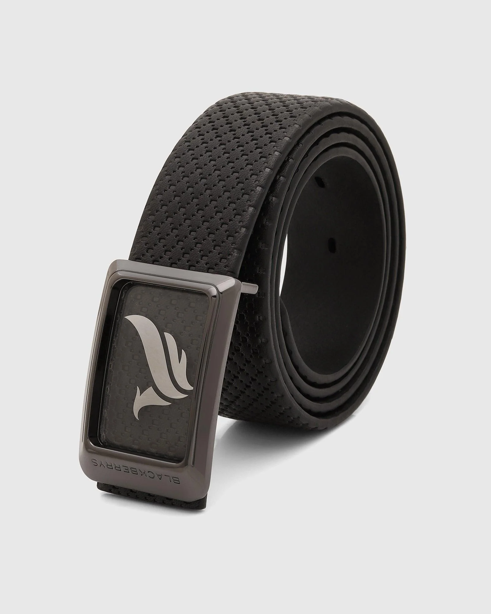 Leather Black Textured Belt - Urseal - Image 3