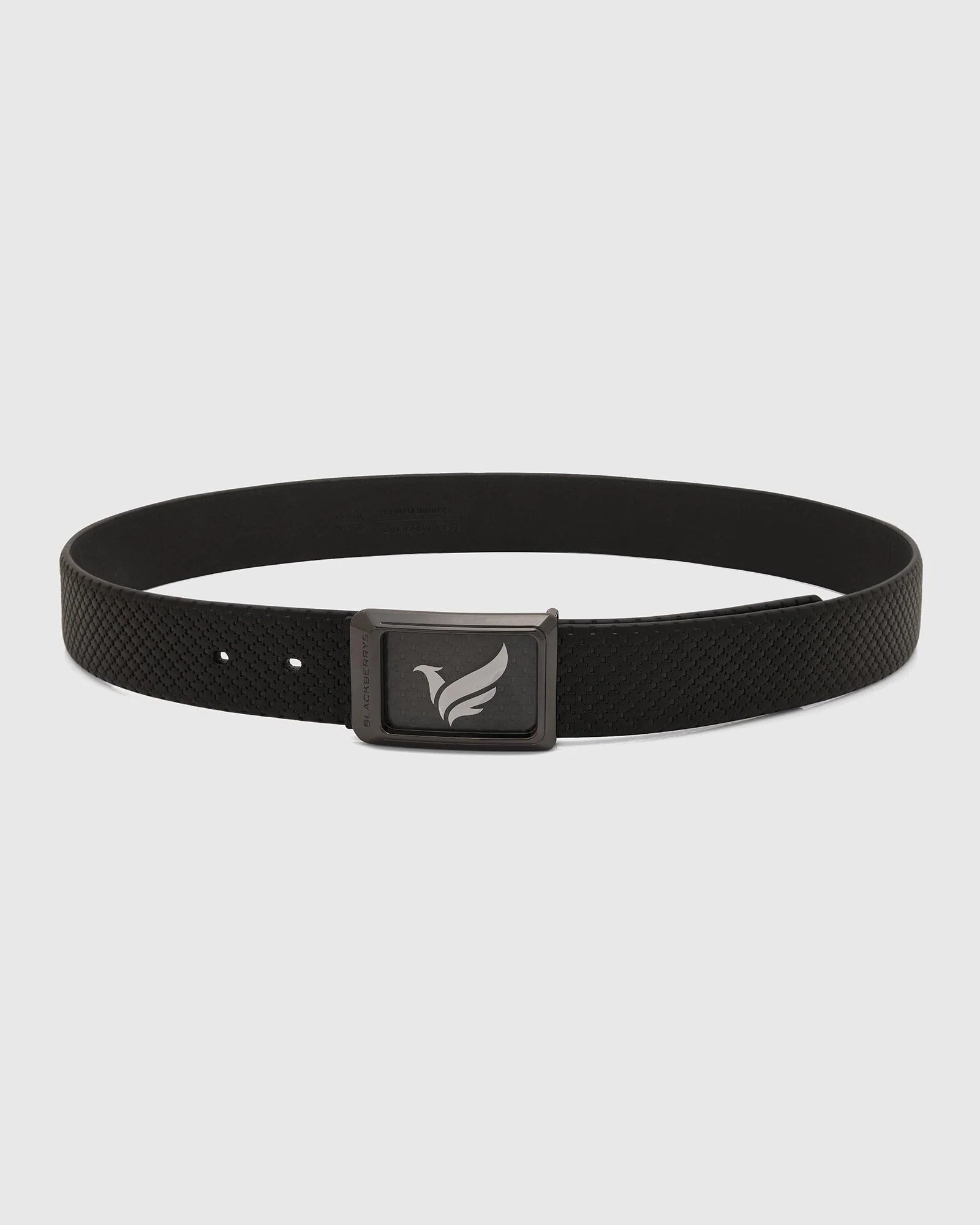 Leather Black Textured Belt - Urseal - Image 4
